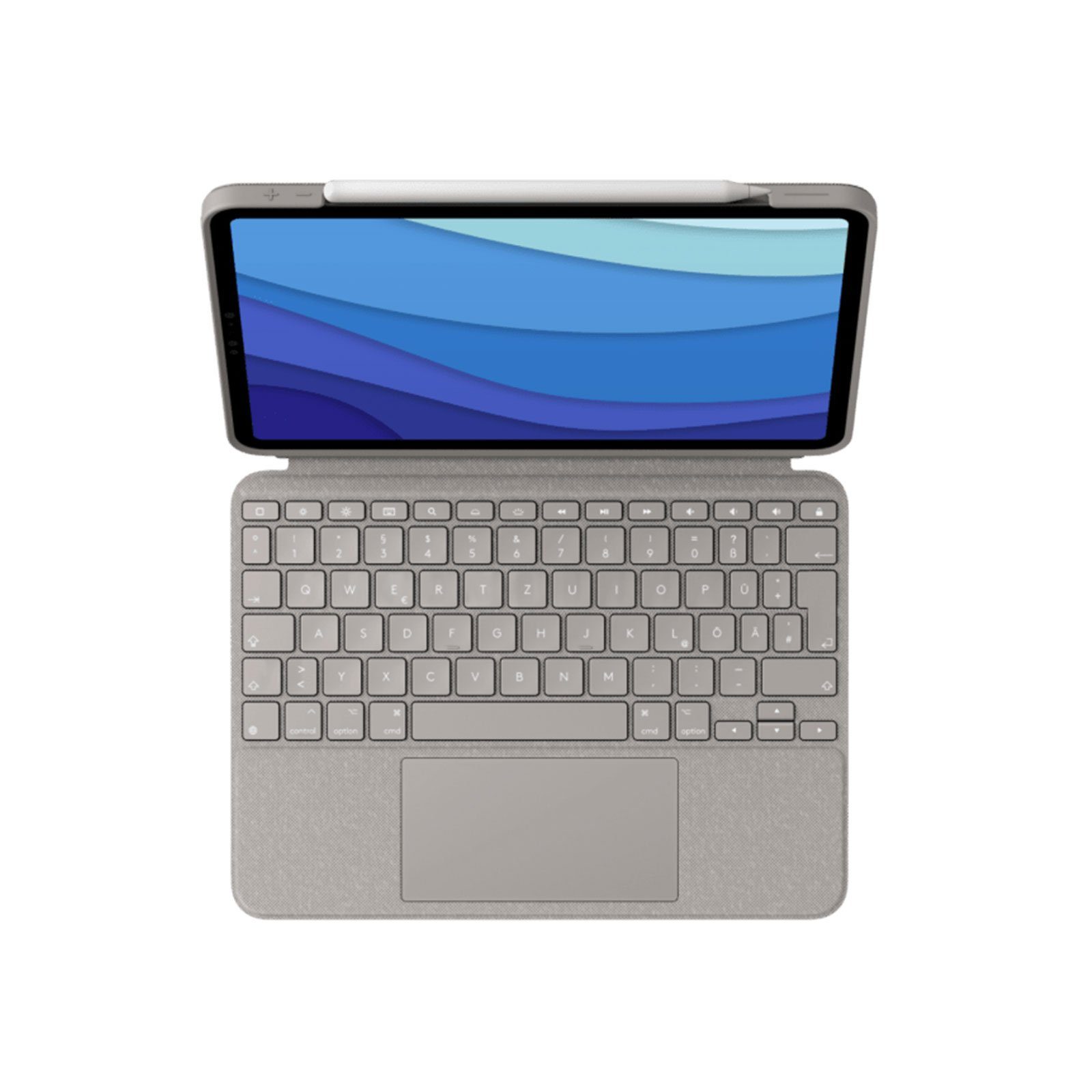 Logitech Combo Touch für iPad Pro PC-Tastatur (Tippen wie auf dem Notebook)