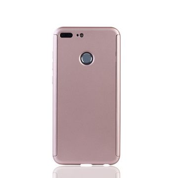 König Design Handyhülle Huawei Honor 9 Lite, Huawei Honor 9 Lite Handyhülle 360 Grad Schutz Full Cover Rosa