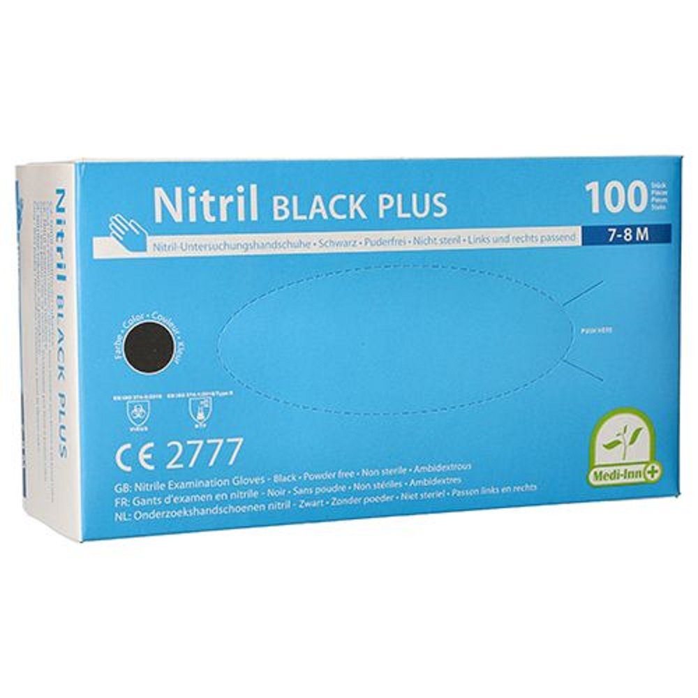 PAPSTAR Nitril-Handschuhe PAPSTAR 93018 Nitrilhandschuhe BLACK PLUS puderfre