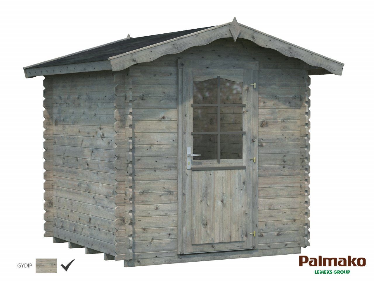 Palmako Gerätehaus Vivian 3,8 Holz cm Gartenhaus, braun BxT: 220x220