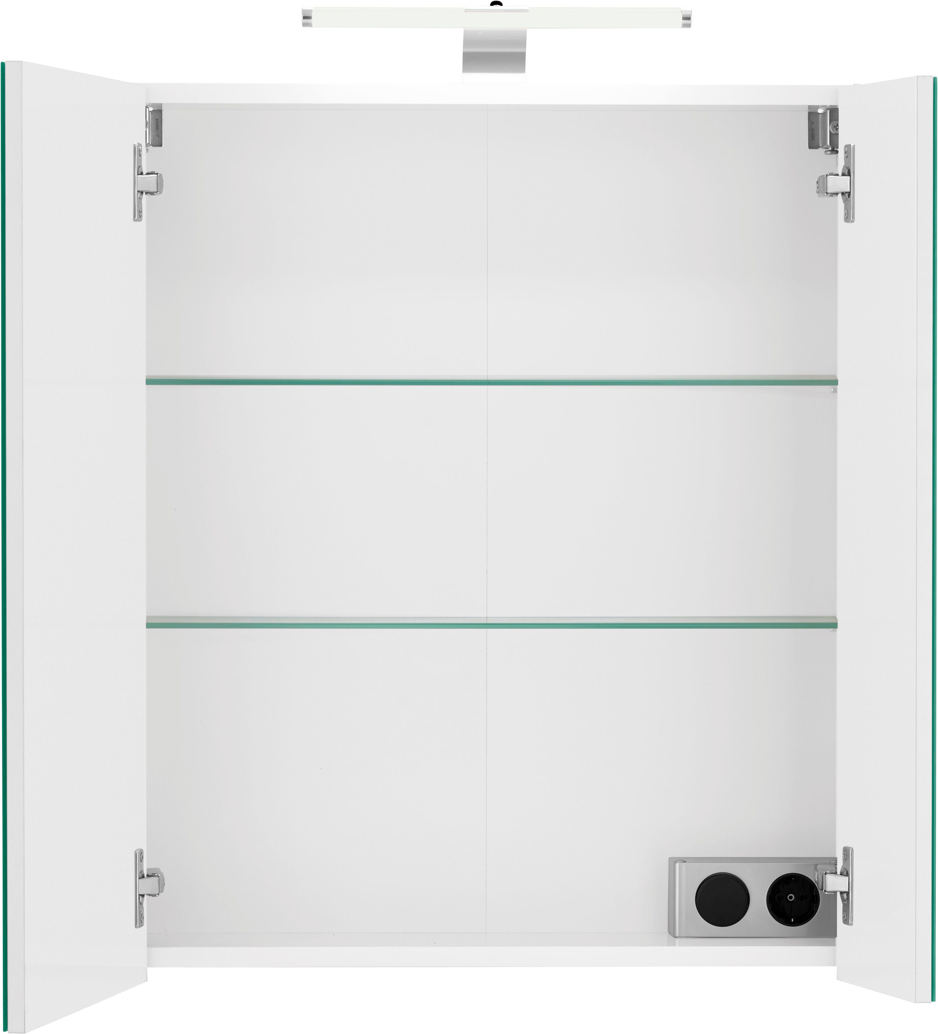 Schildmeyer Spiegelschrank Lagona Breite 60 cm, 2-türig, LED-Beleuchtung, S günstig online kaufen