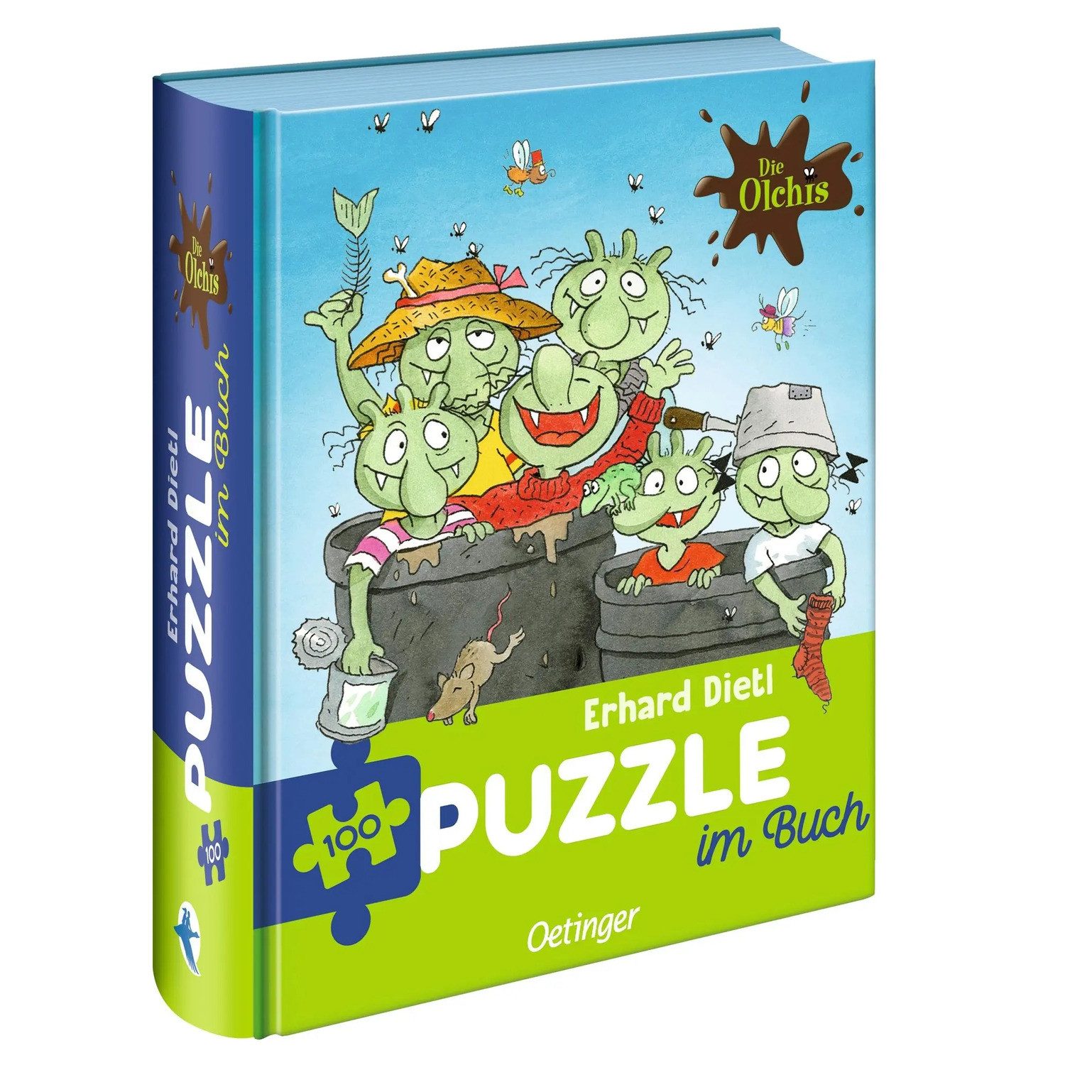 Oetinger Puzzle Die Olchis. Puzzle im Buch. 100 Teile, 100 Puzzleteile