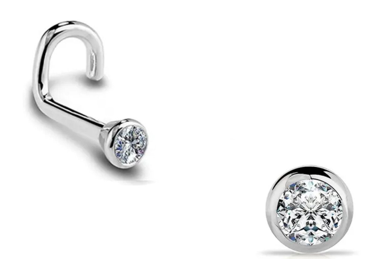 Karisma Schmuck Nasenpiercing aus Chirurgenstahl 316L Nasenstecker mit Kris günstig online kaufen