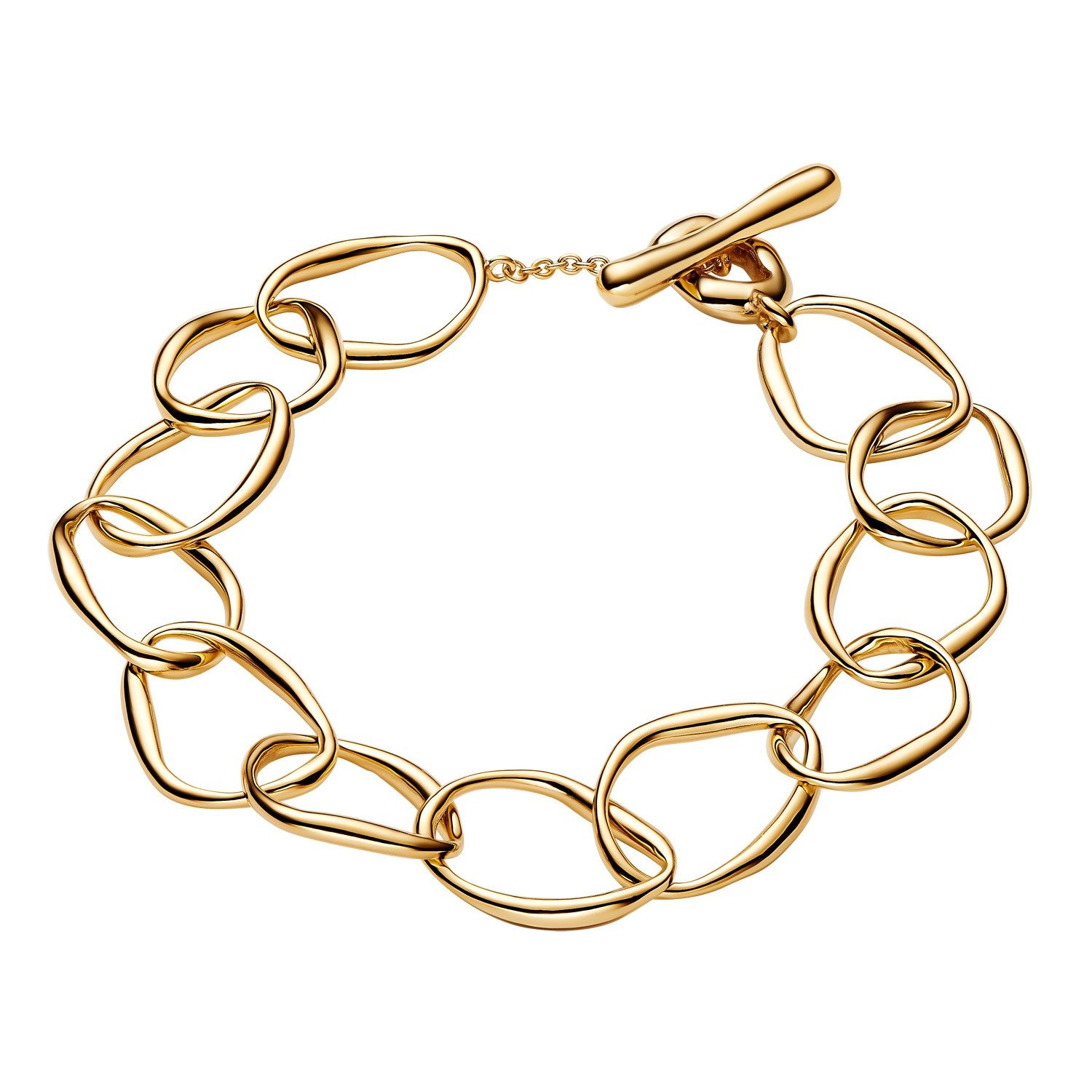 Pandora Gliederarmband Damen-Organisch Geformt Goldfarben günstig online kaufen