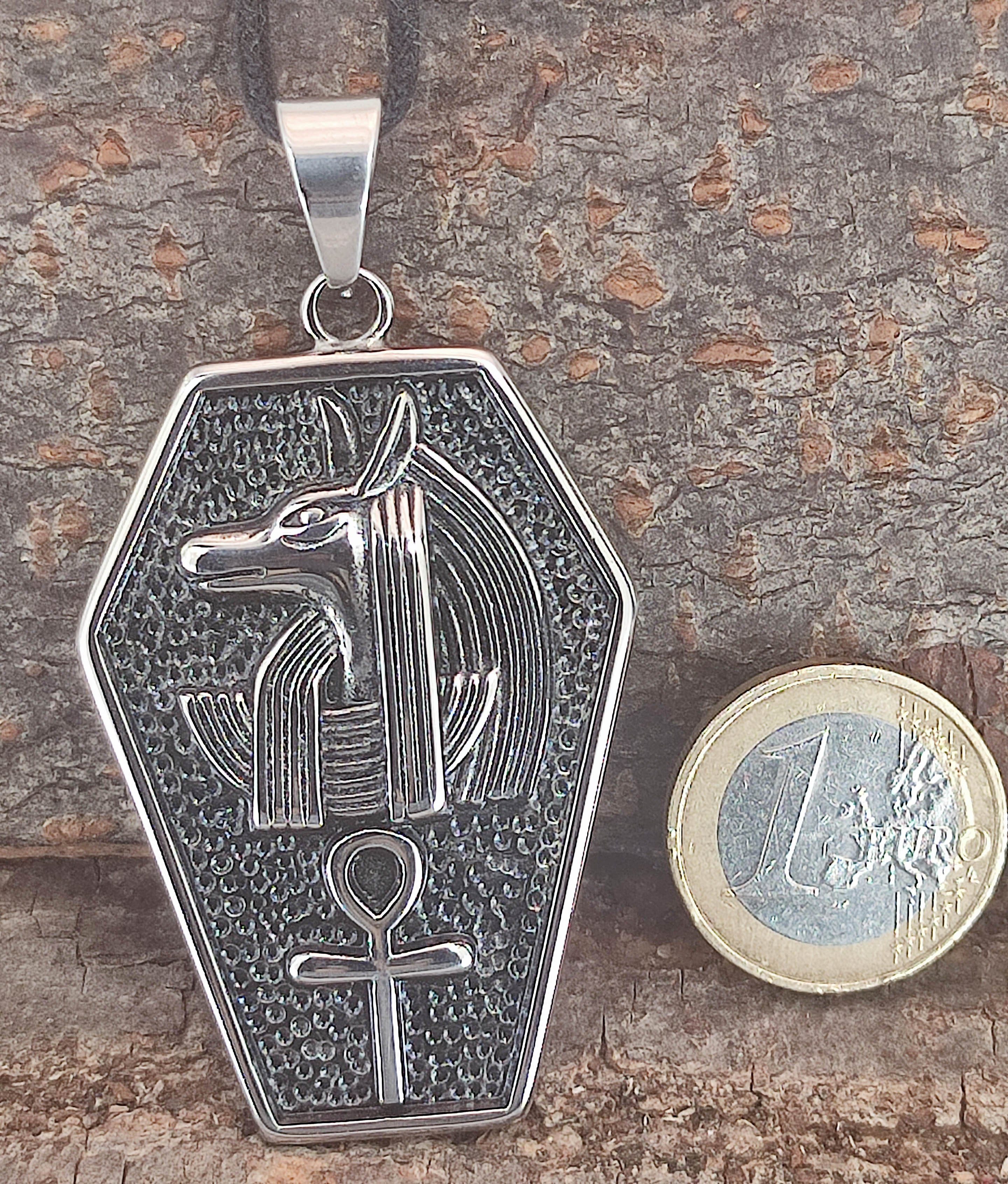Kiss of Leather Kettenanhänger Ankh Anch Ägypten Henkelkreuz Koptisches Kreuz Anubis Anhänger