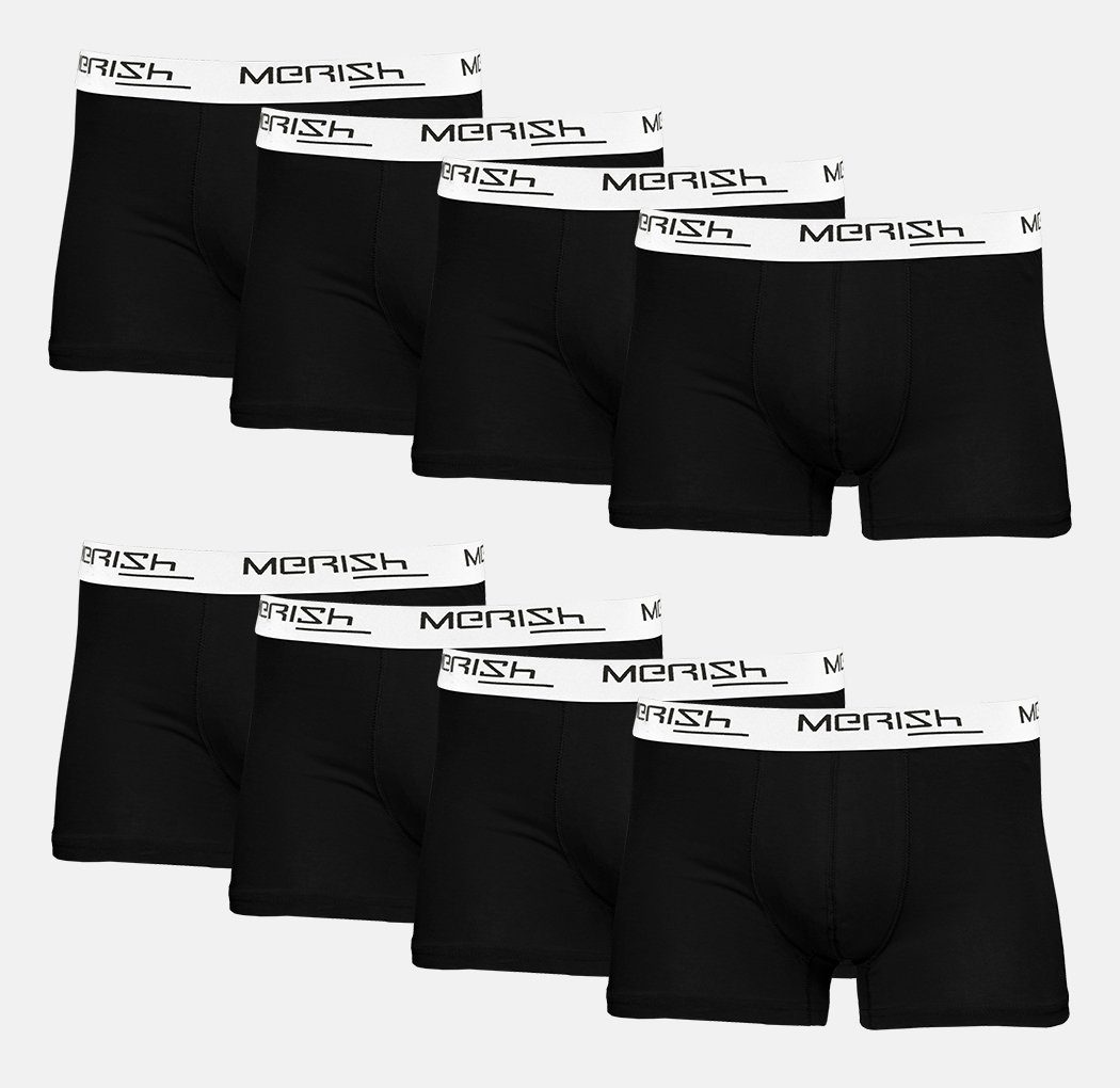 MERISH Boxershorts Herren Männer Unterhosen Baumwolle Premium Qualität perfekte Passform (Vorteilspack, 8er-Pack) S - 7XL