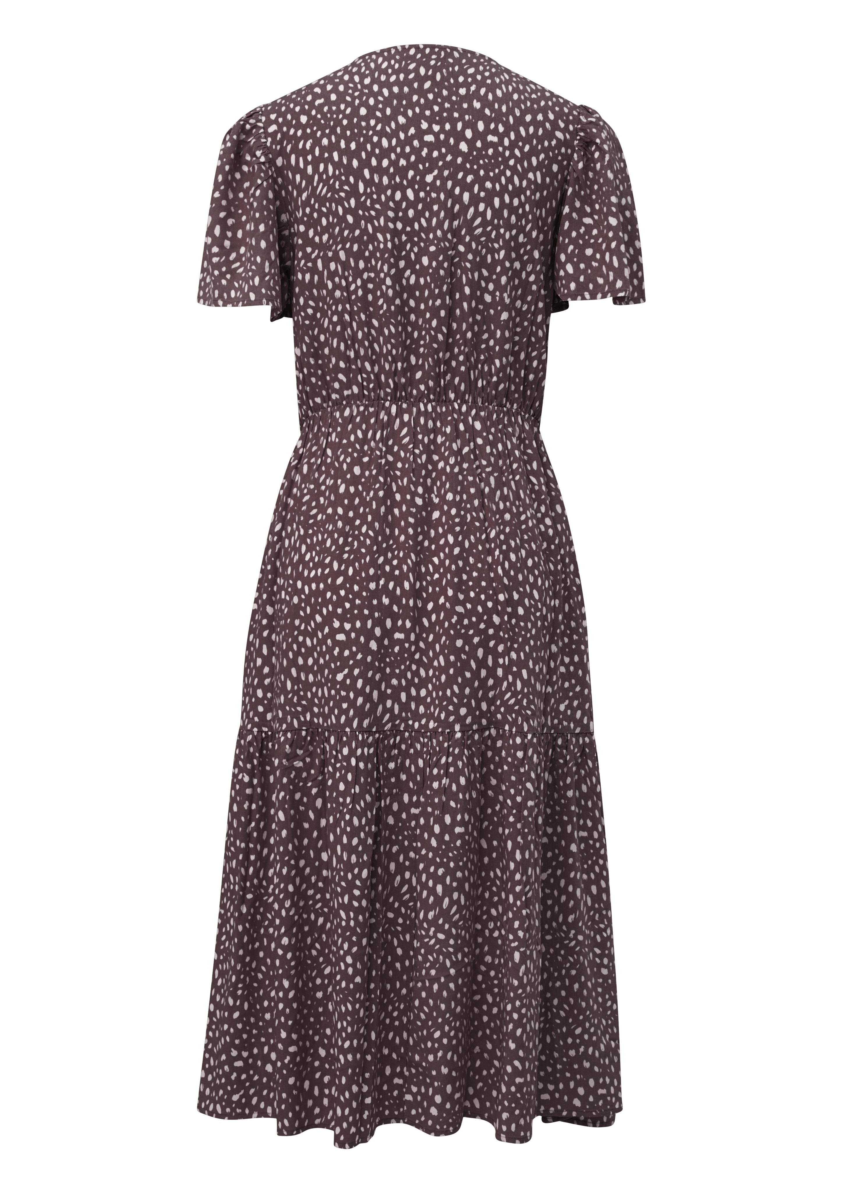 QS Minikleid Viskosekleid mit All-over-Print günstig online kaufen