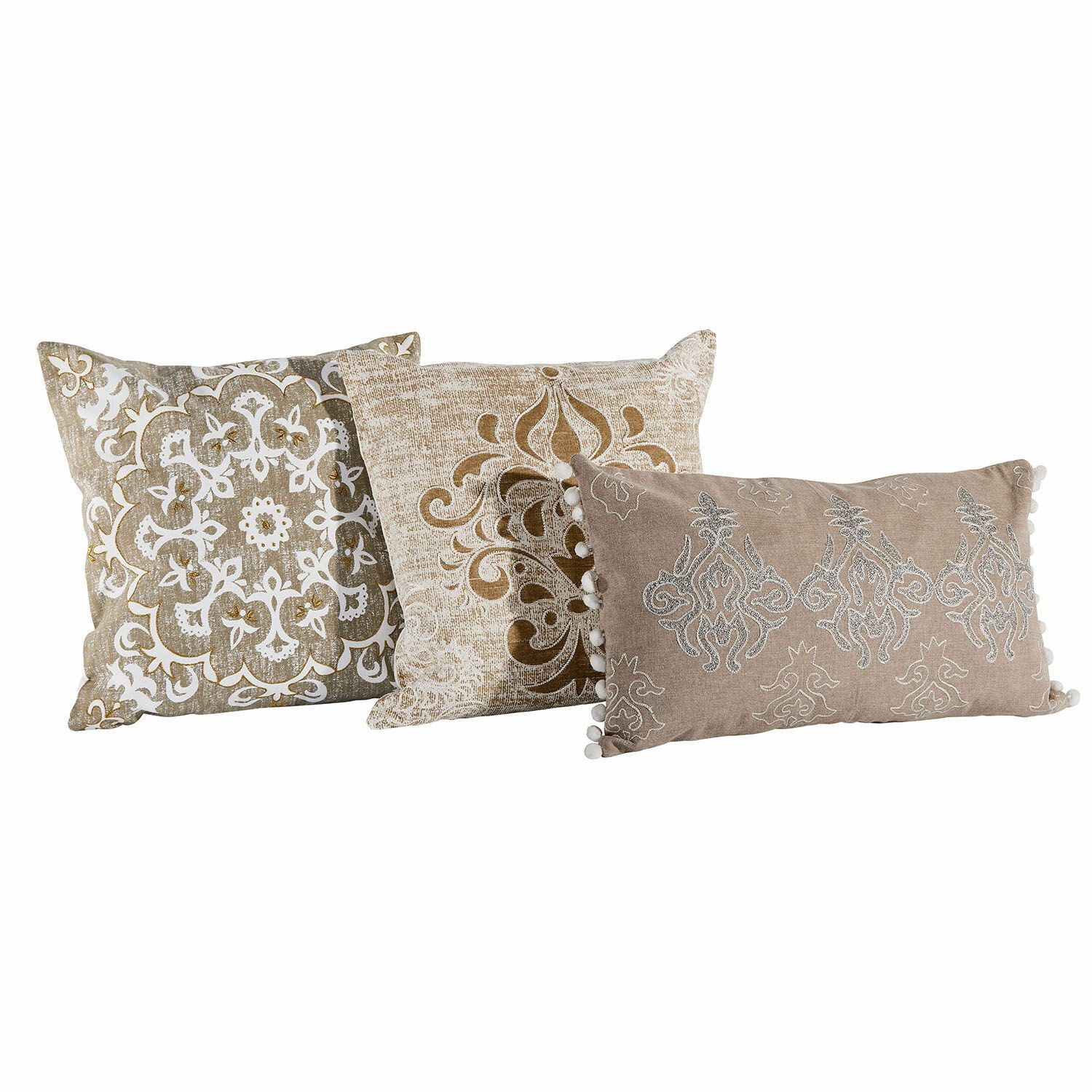 Mirabeau Kissenhülle Kissenhülle 3er Set Emelin creme