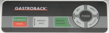 Gastroback Vakuumierer Design Vakuumierer Plus 46008, 120W, inkl. 10 Folienbeutel