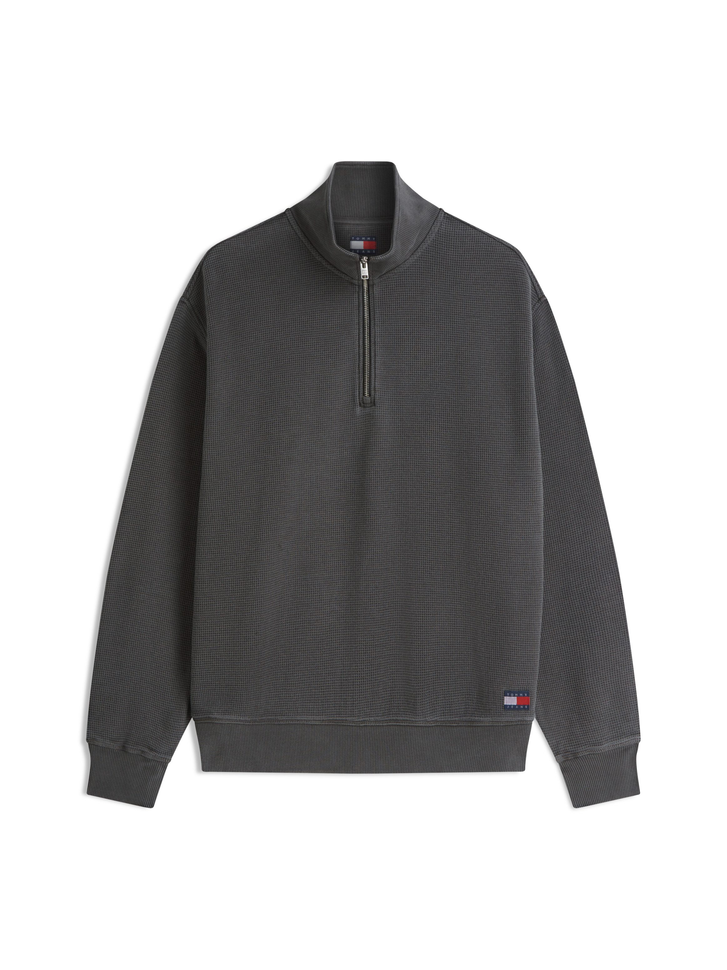 Tommy Jeans Sweatshirt TJM RELAXED WASHED WAFFLE QUARTER ZIP – Bild 5 von 5