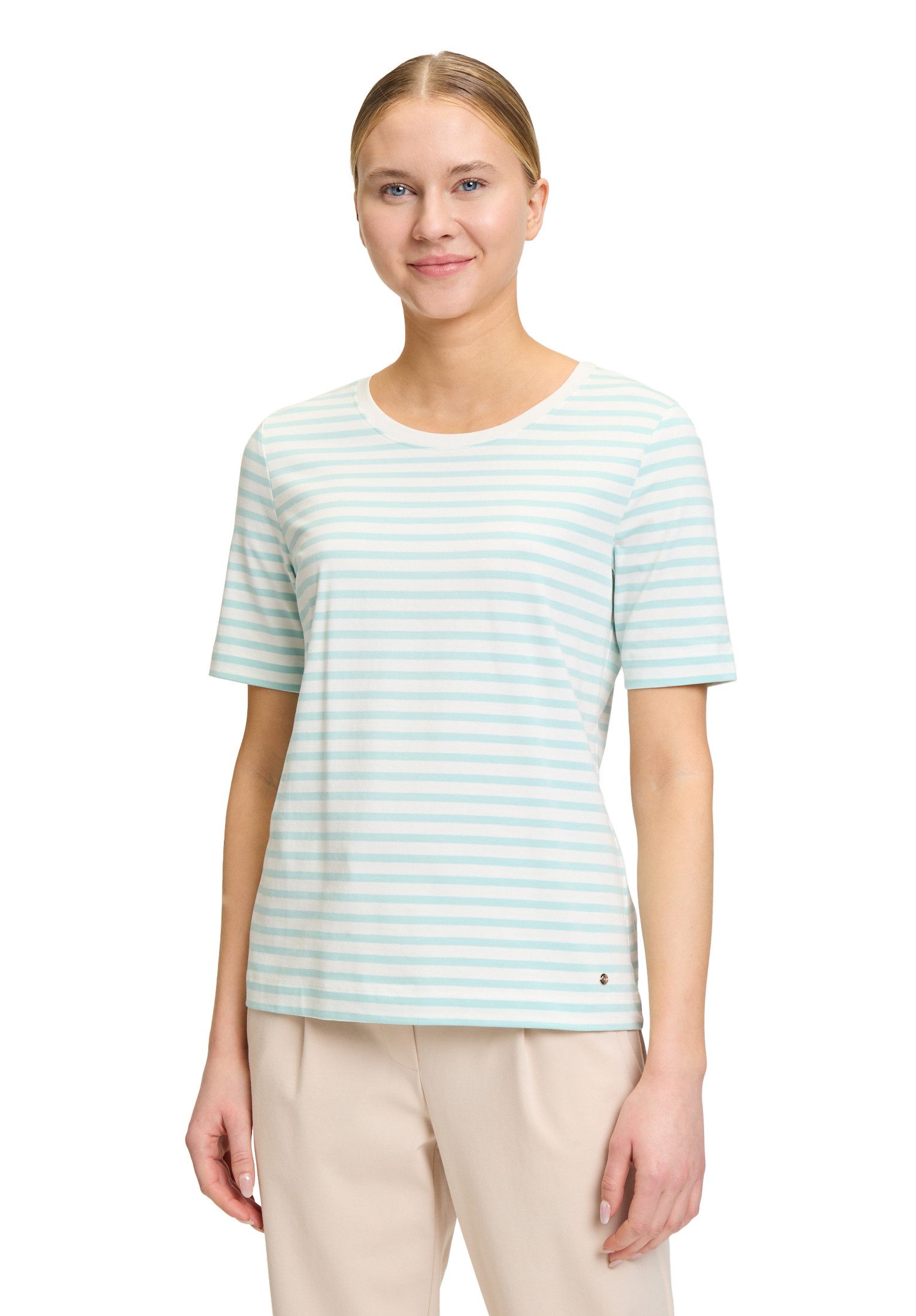 Betty&Co Kurzarmshirt "Betty & Co Damen Basic Shirt mit Ringel", (1 tlg.), günstig online kaufen