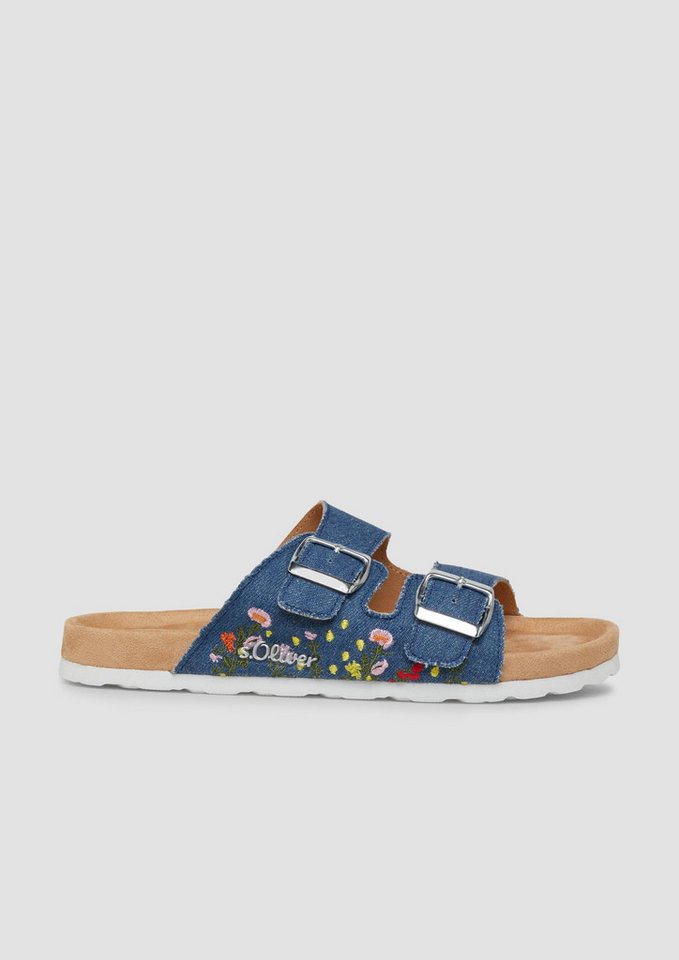 s.Oliver Pantoletten Slipper Pantoletten mit Verschluss-Details