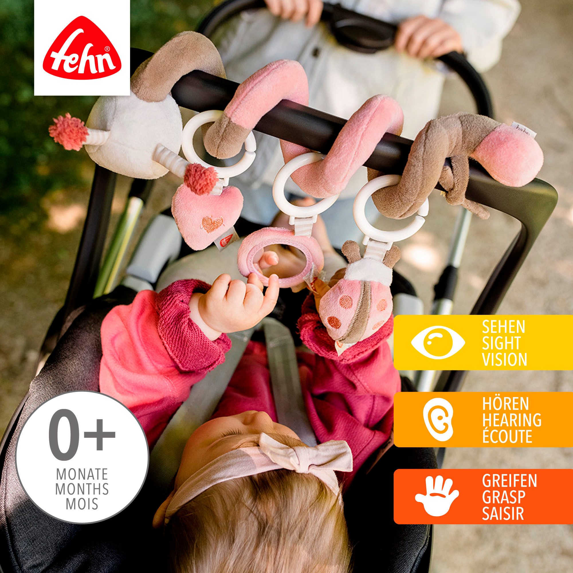 Fehn Greifspielzeug Classic Stars, Garden Dreams Activity-Spirale Biene günstig online kaufen