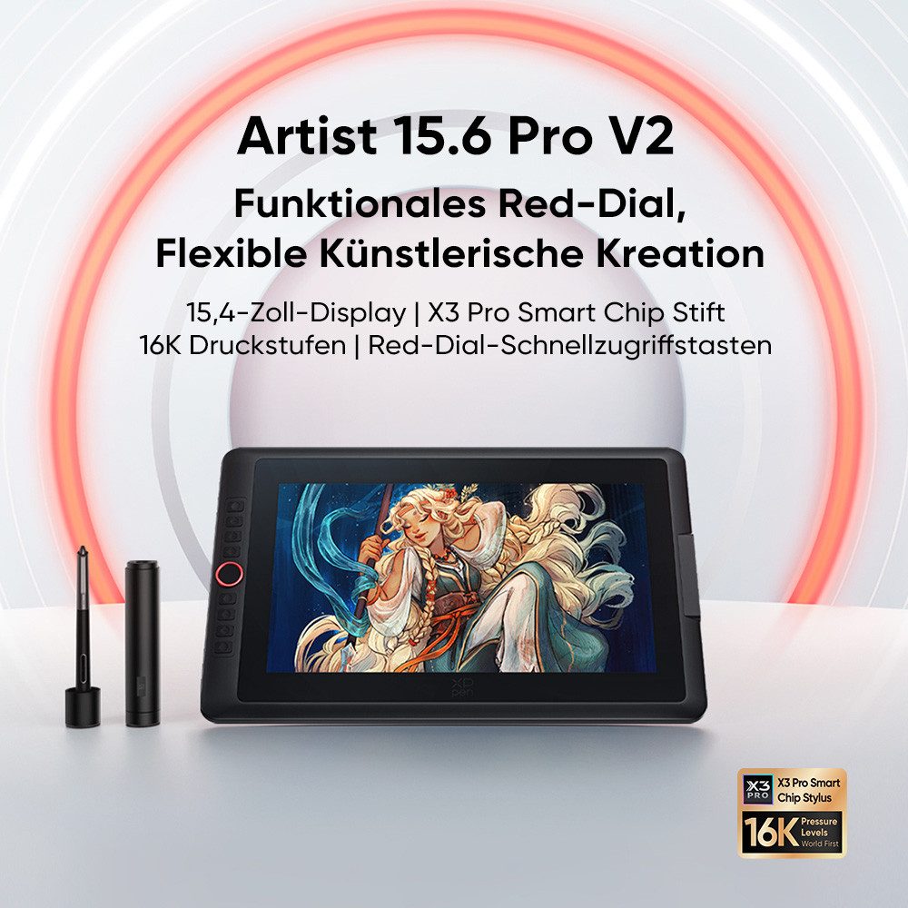 XP-PEN Artist 15.6 Pro V2 Grafiktablett (15,4)