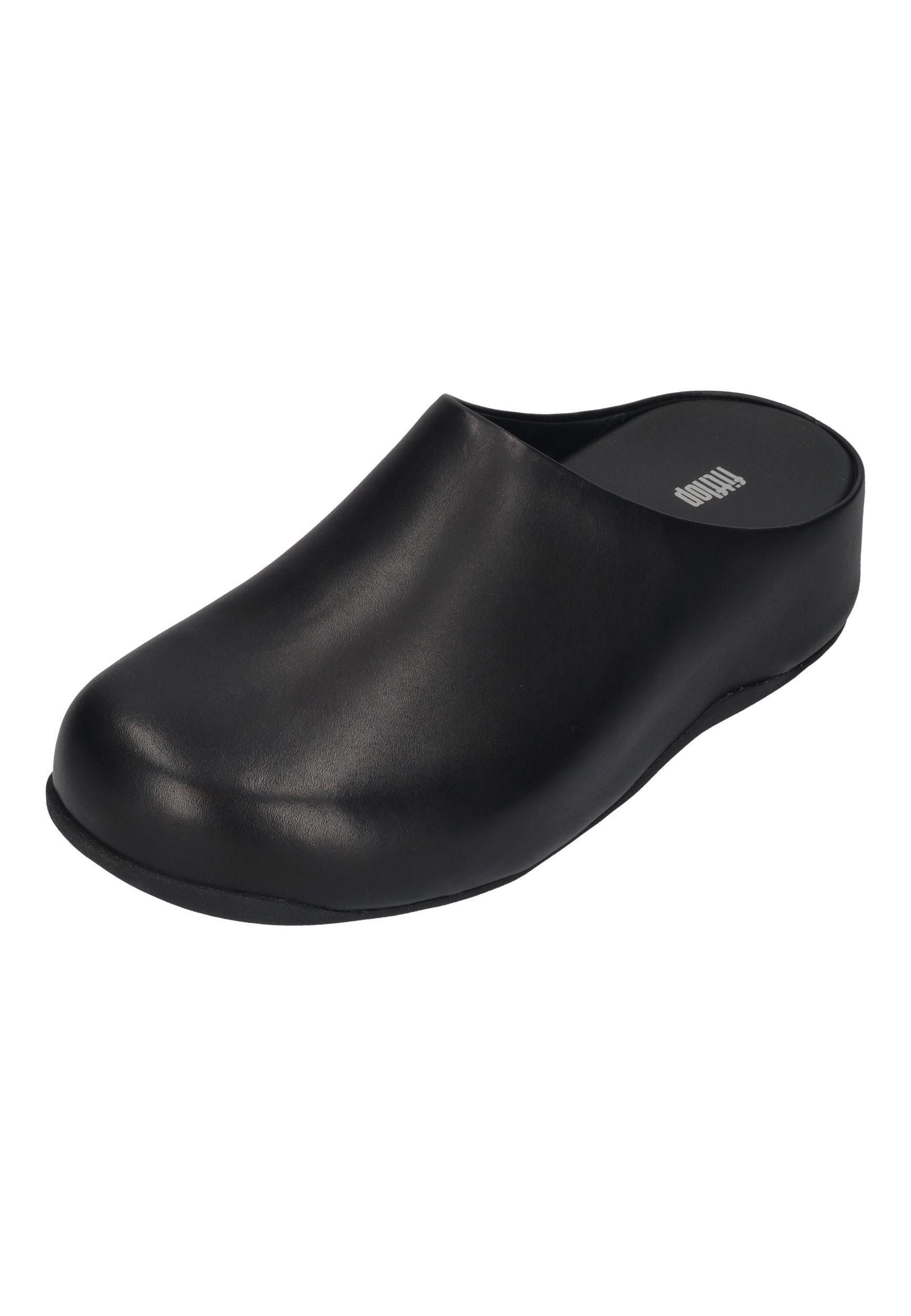 Fitflop Shuv Leather Clog Black