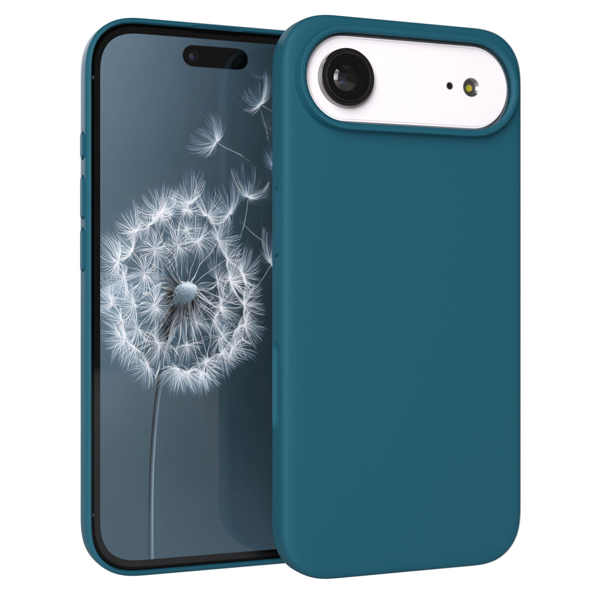 EAZY CASE Handyhülle für Apple iPhone Air Hülle Silikon 6,5 Zoll, Hülle mit Kameraschutz Bumper Case stoßfest Handy Softcase Petrol