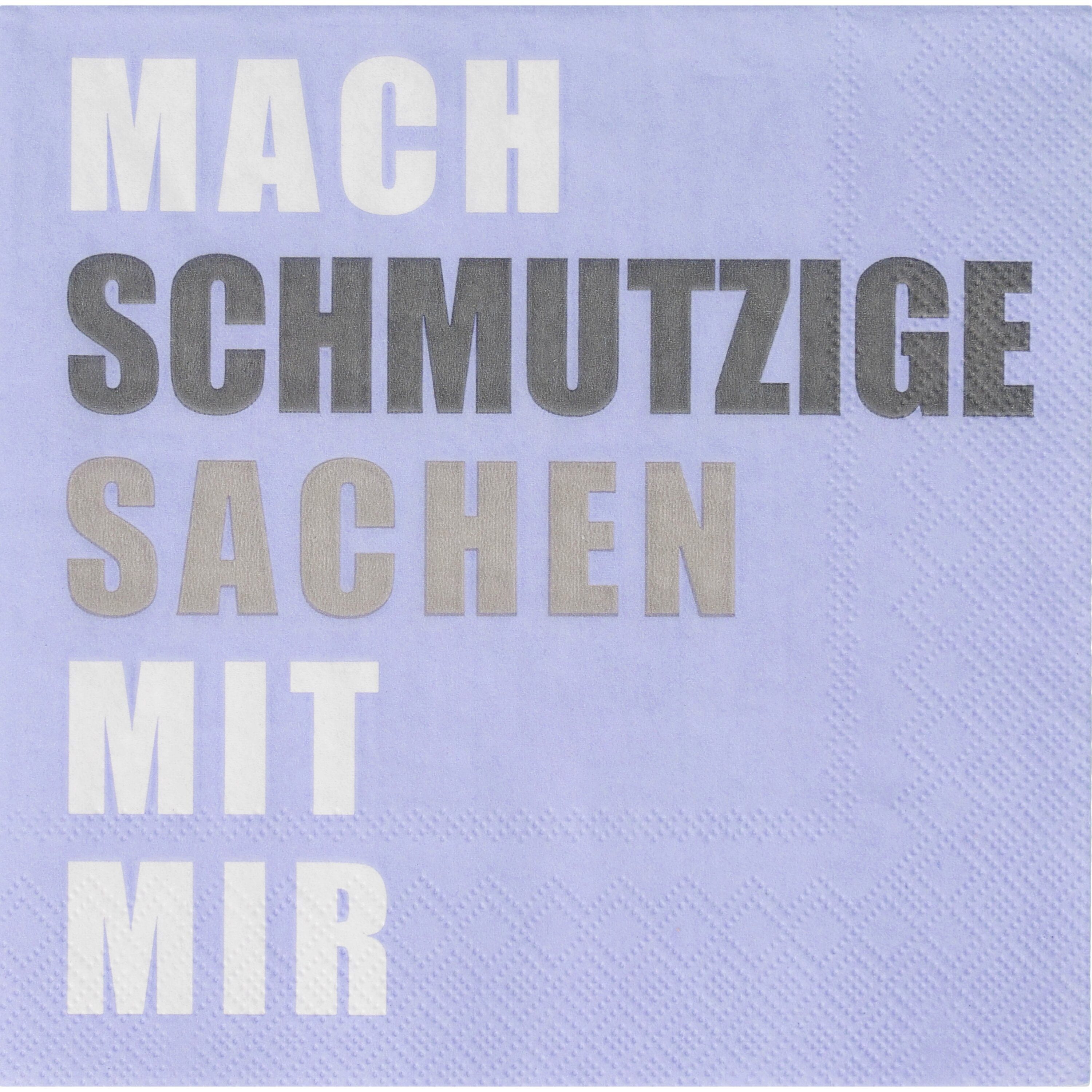 Räder Design Papierserviette Serviette Mach schmutzige Sachen mit mir 33x33cm von räder design