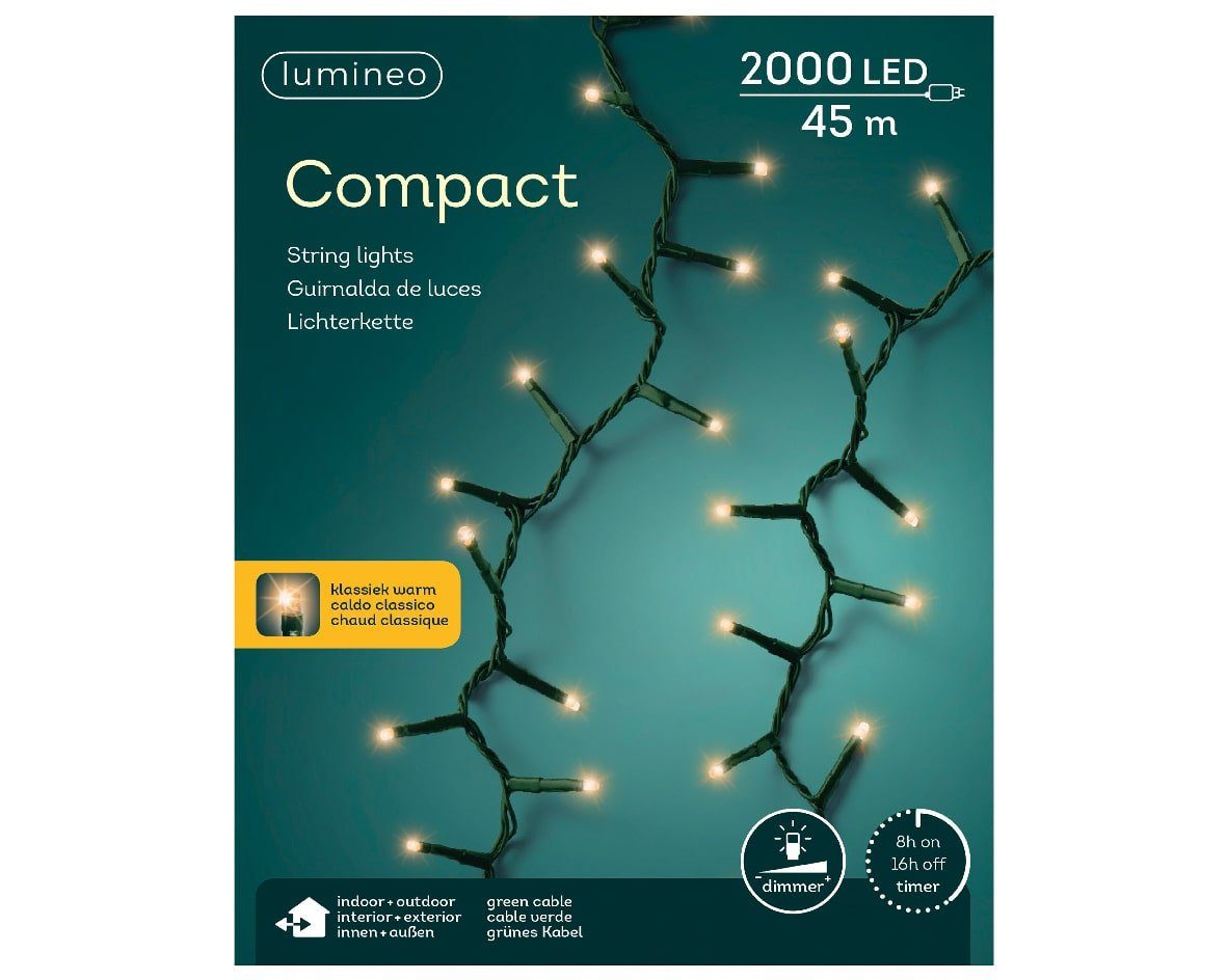 Led Lichterkette Warmweiß Grünes Kabel 2025 Allina Selestina