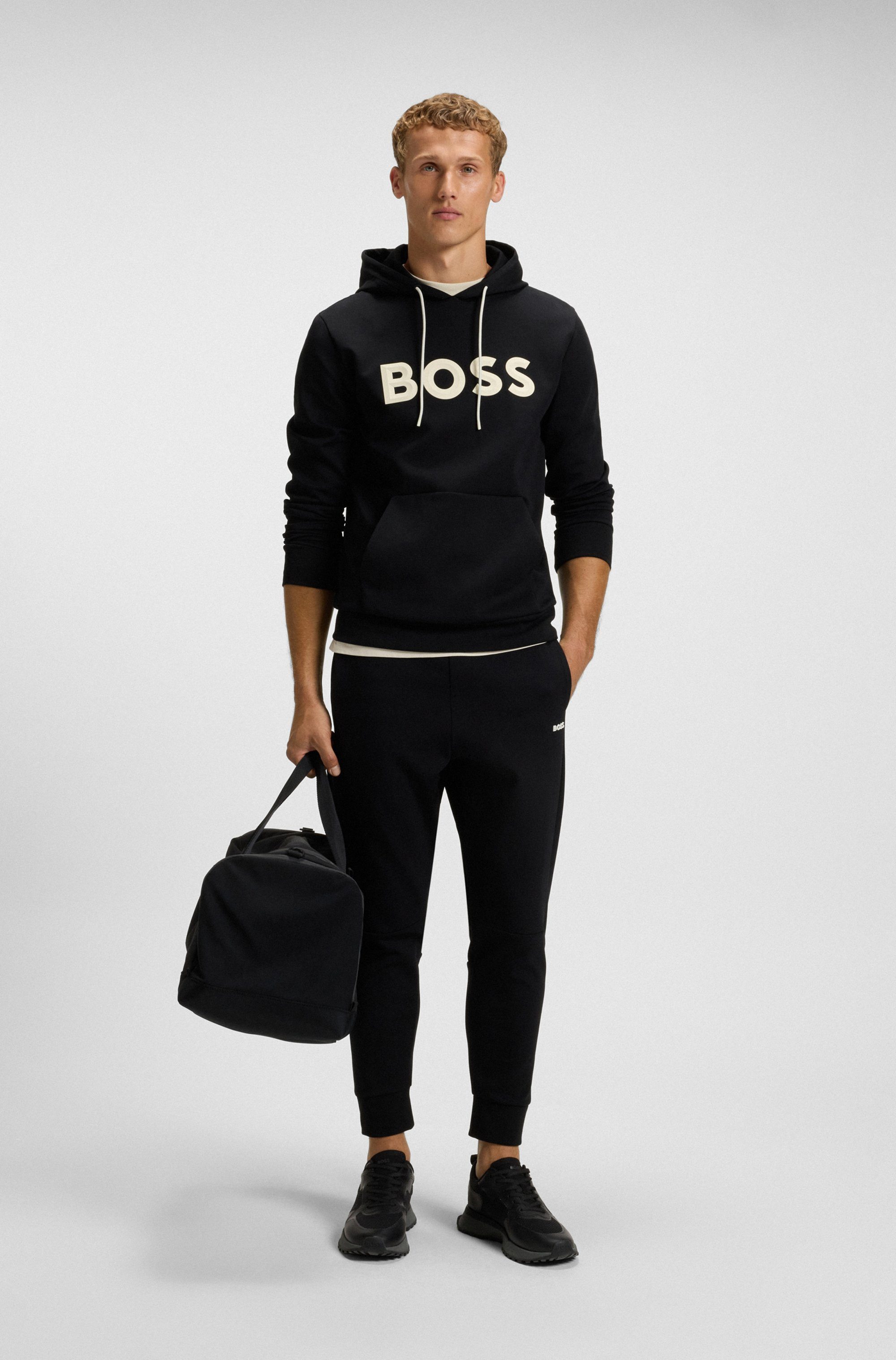 BOSS GREEN Kapuzensweatshirt Soody Zone mit Kängurutasche, regular fit, Logodruck