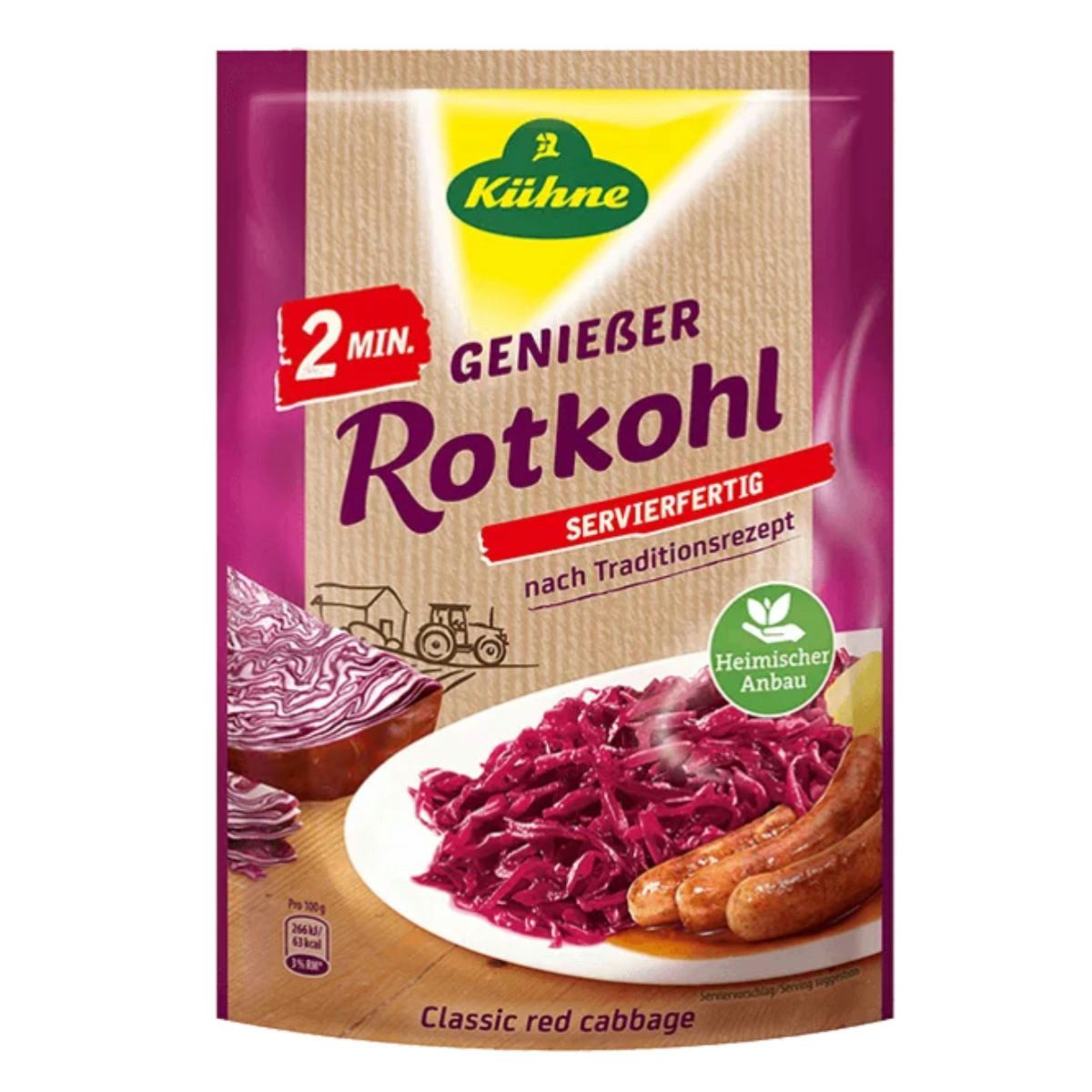 Kühne Gemüsekonserve, Kühne Rotkohl Fix & Fertig 400g