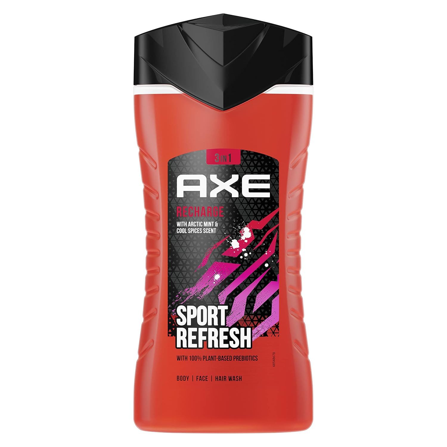 axe Duschgel 1x Axe 3-in-1 Duschgel & Shampoo Recharge Sport Refresh 250ml, 1-tlg., für langanhaltende Frische und Duft