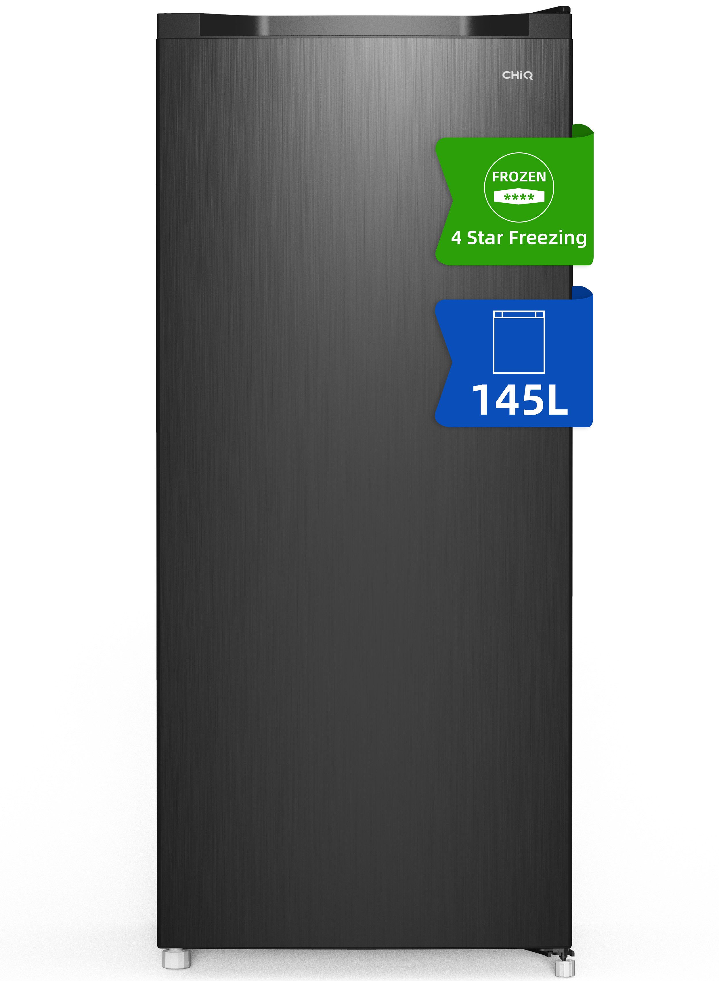 CHiQ Gefrierschrank FSD160D4E, 126 cm hoch, 54 cm breit, 4 Sterne 145L Gefrierschrank,12 Jahre Garantie auf den Kompressor