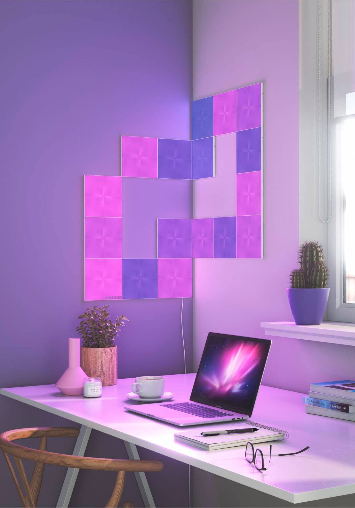 nanoleaf LED Panel Canvas, fest Dimmfunktion, integriert, LED Farbwechsler