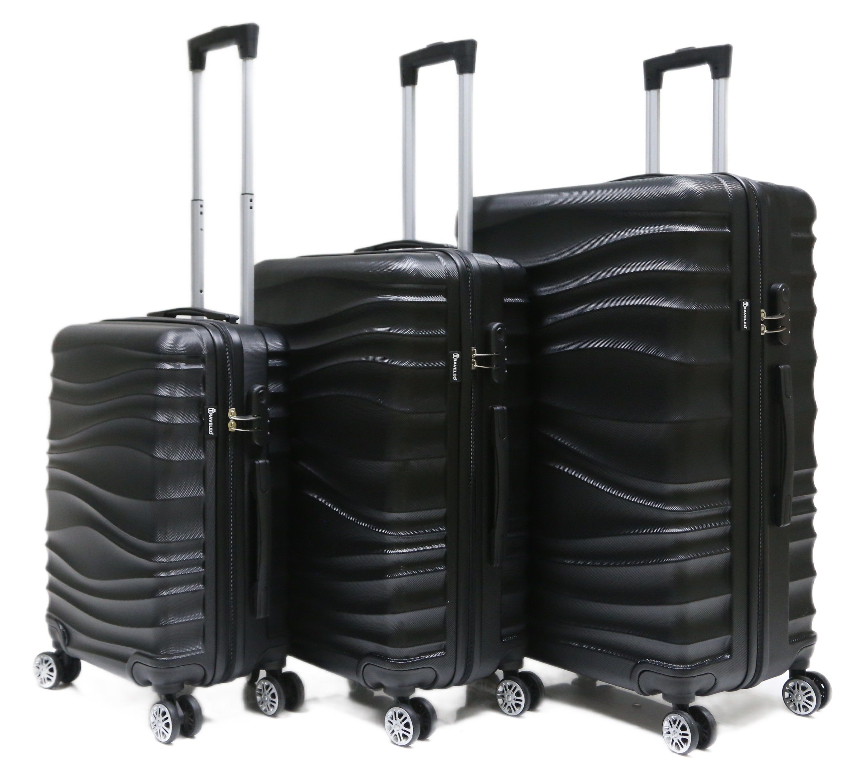 Kofferset Rungassi Hartschalenkoffer Trolley Reisekoffer Koffer Set CF-ABS04