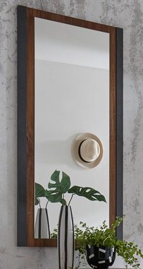 Furn.Design Garderobenspiegel Auburn (Wandspiegel in Eiche Stirling und grau Matera, 54 x 108 cm), Industrial Design