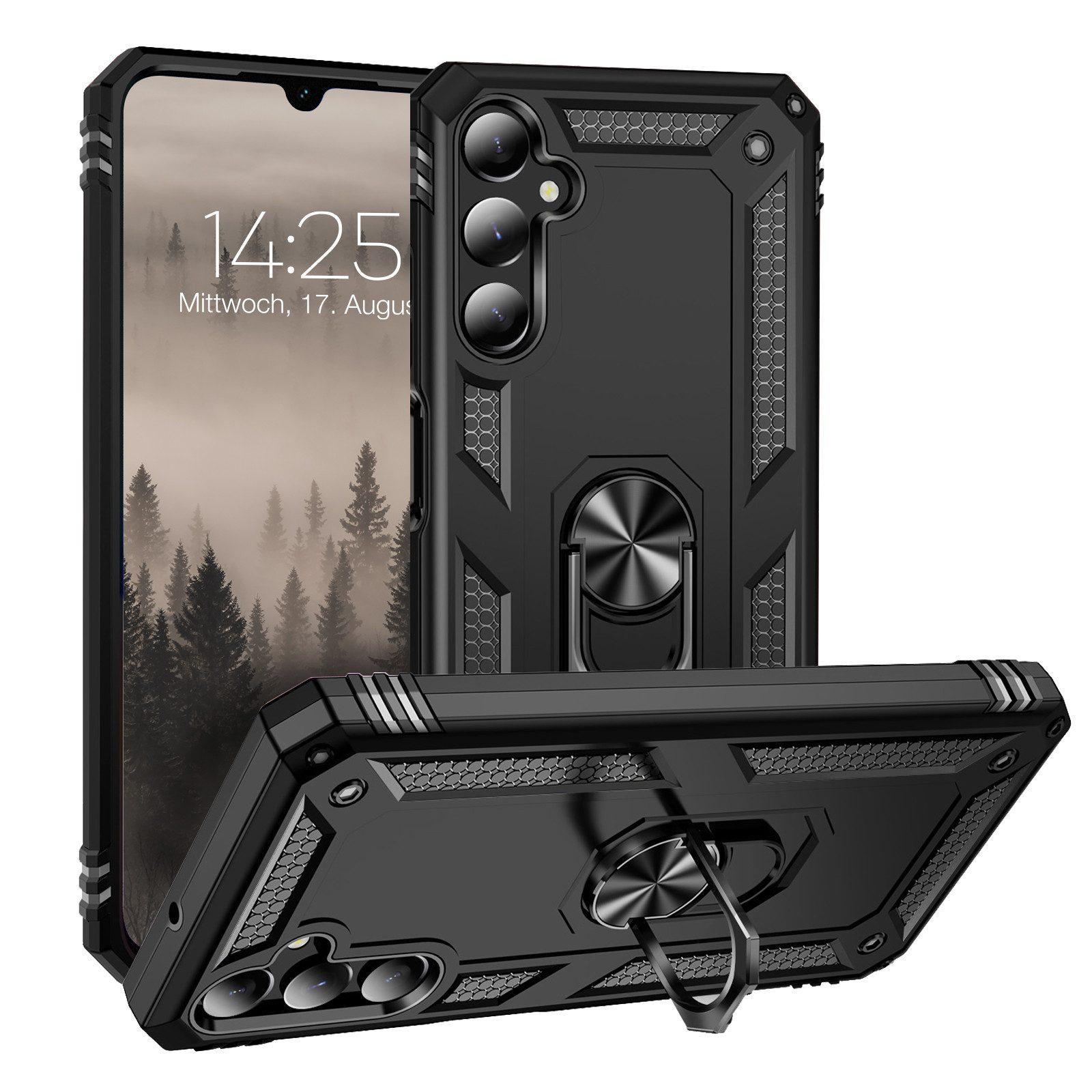 Tec-Expert Handyhülle Outdoor Cover Hülle für Samsung Galaxy A05s 6.7 Zoll, 6.7, Premium Hülle aus verstärktem Polycarbonat