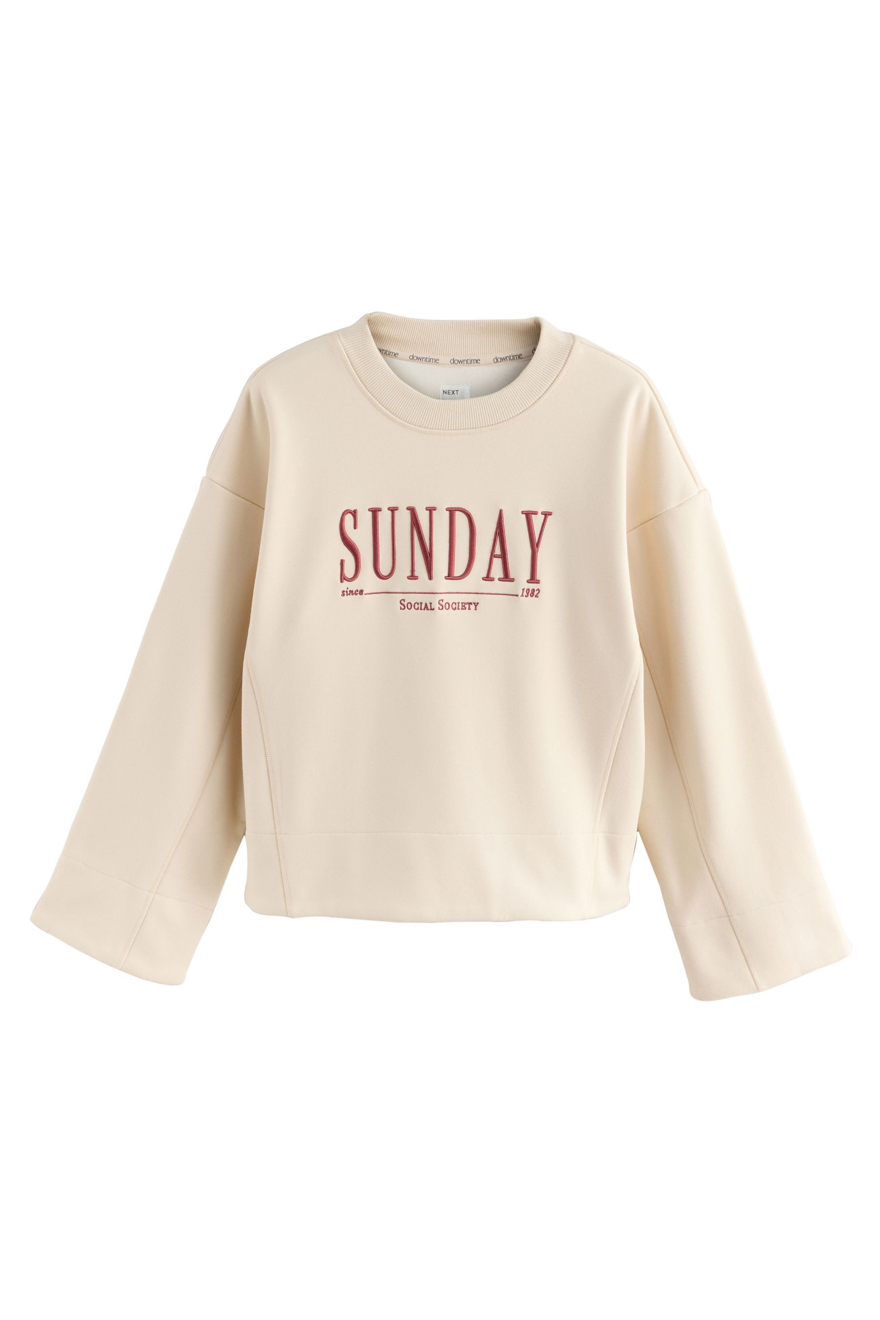 Sweatshirt Langärmeliges Sweatshirt, Sunday