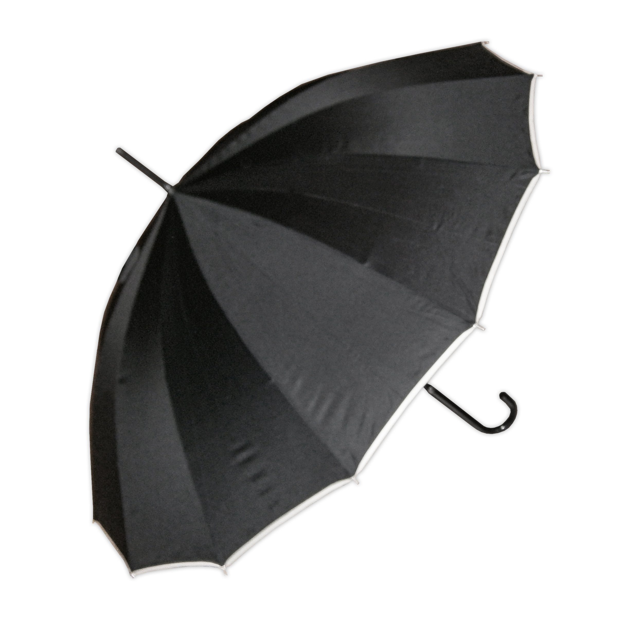 Stockregenschirm Automatik STOCKSCHIRM Ø100cm SCHWARZ 86cm Schirm 1017 (Schwarz)