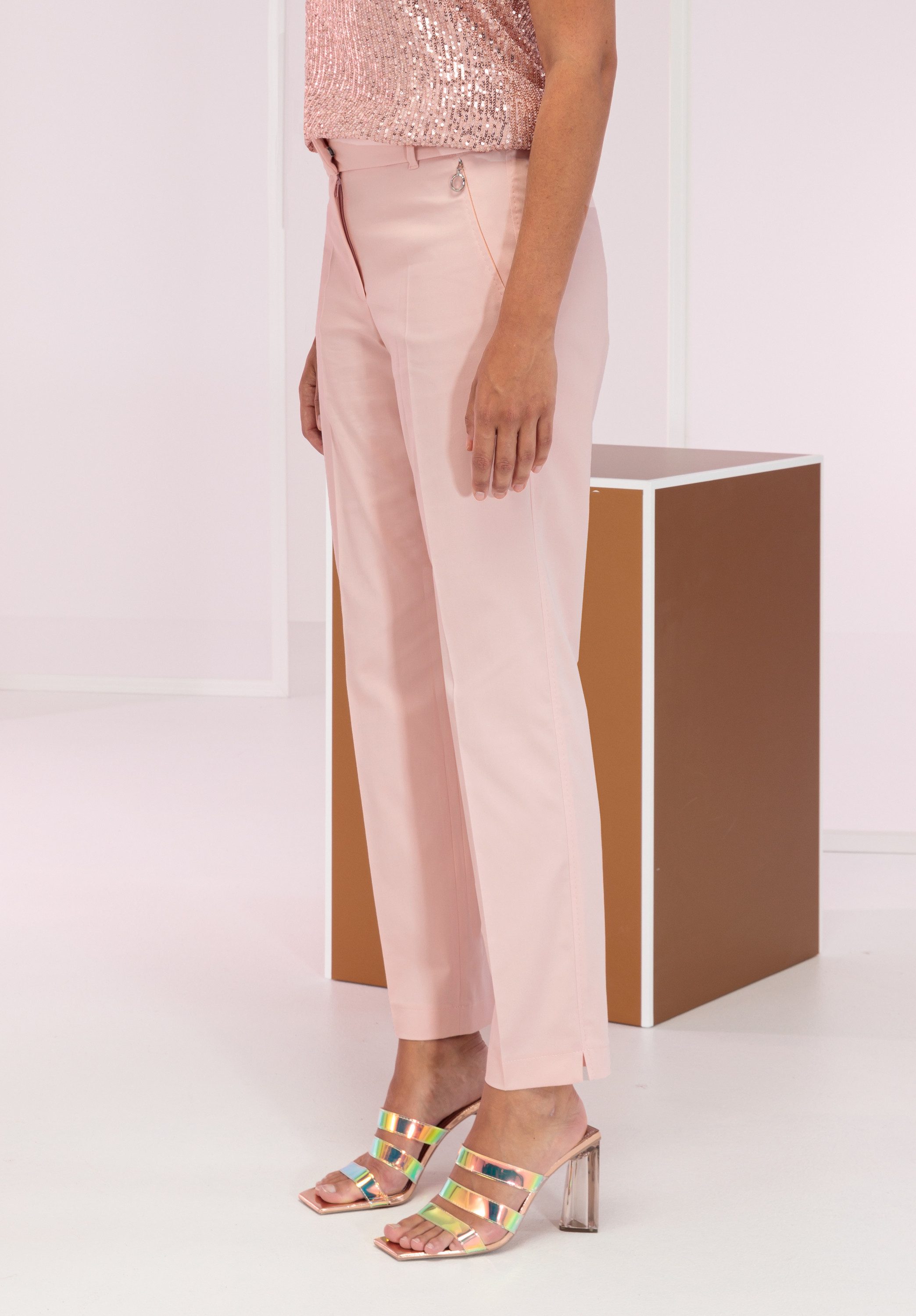 bianca Anzughose SIENA in cleanem Look in Trendfarben – Bild 4 von 5