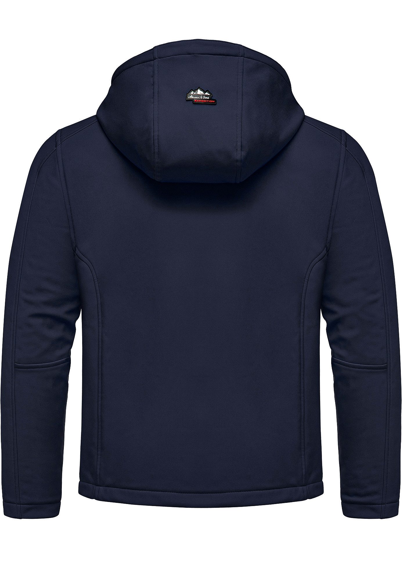 Amaci&Sons Softshelljacke DECATUR Softshelljacke Herren Herbst Winter Softshell Funktions Outdoor Regenjacke