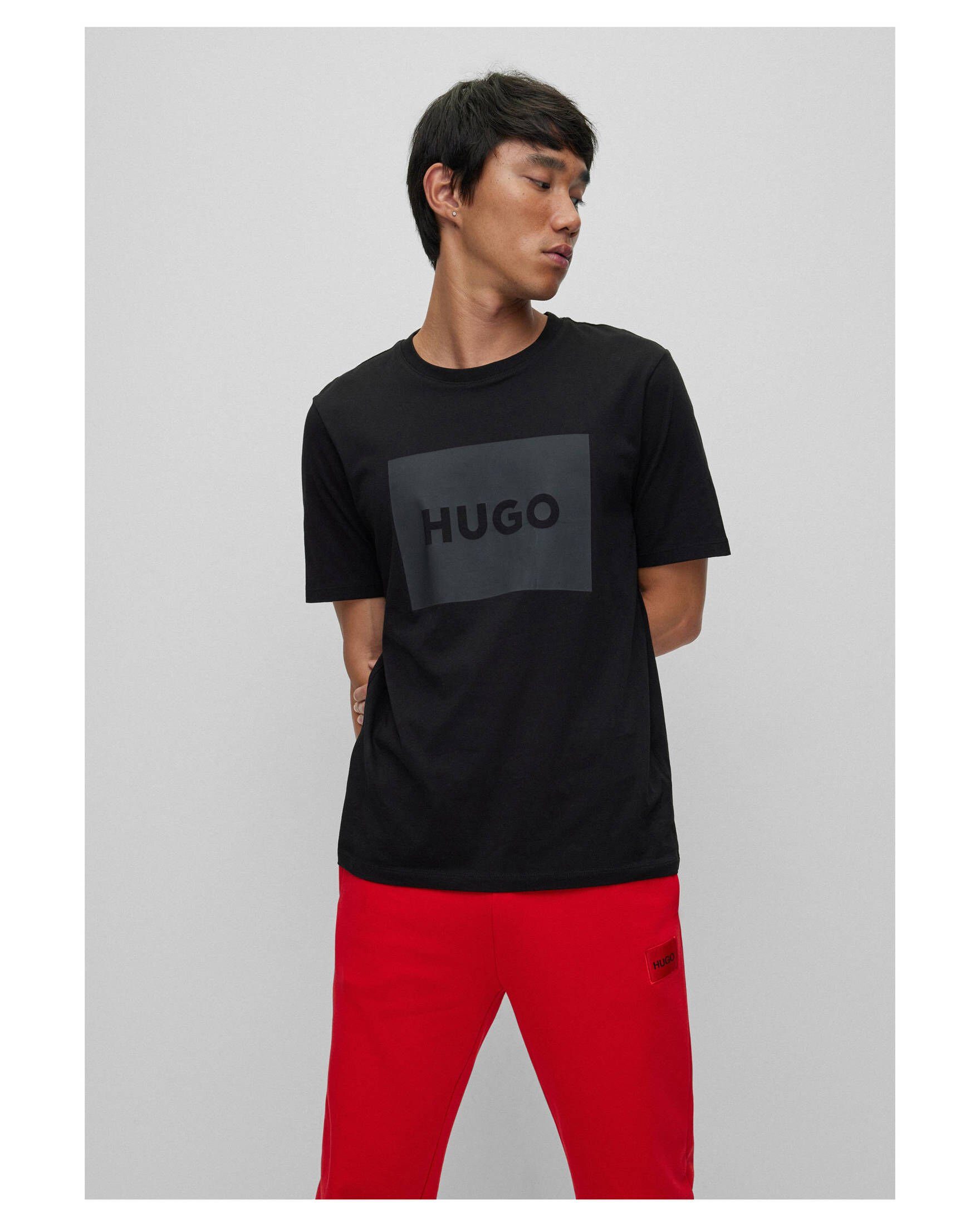 black Herren (85) (1-tlg) T-Shirt DULIVE222 T-Shirt HUGO