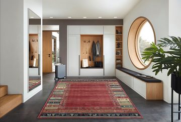 Teppich Cherina GF-131, Gino Falcone, rechteckig, Höhe: 8 mm, Ethno Design, mit Bordüre, leichter Glanz, 100 % Viskose, Wohnzimmer