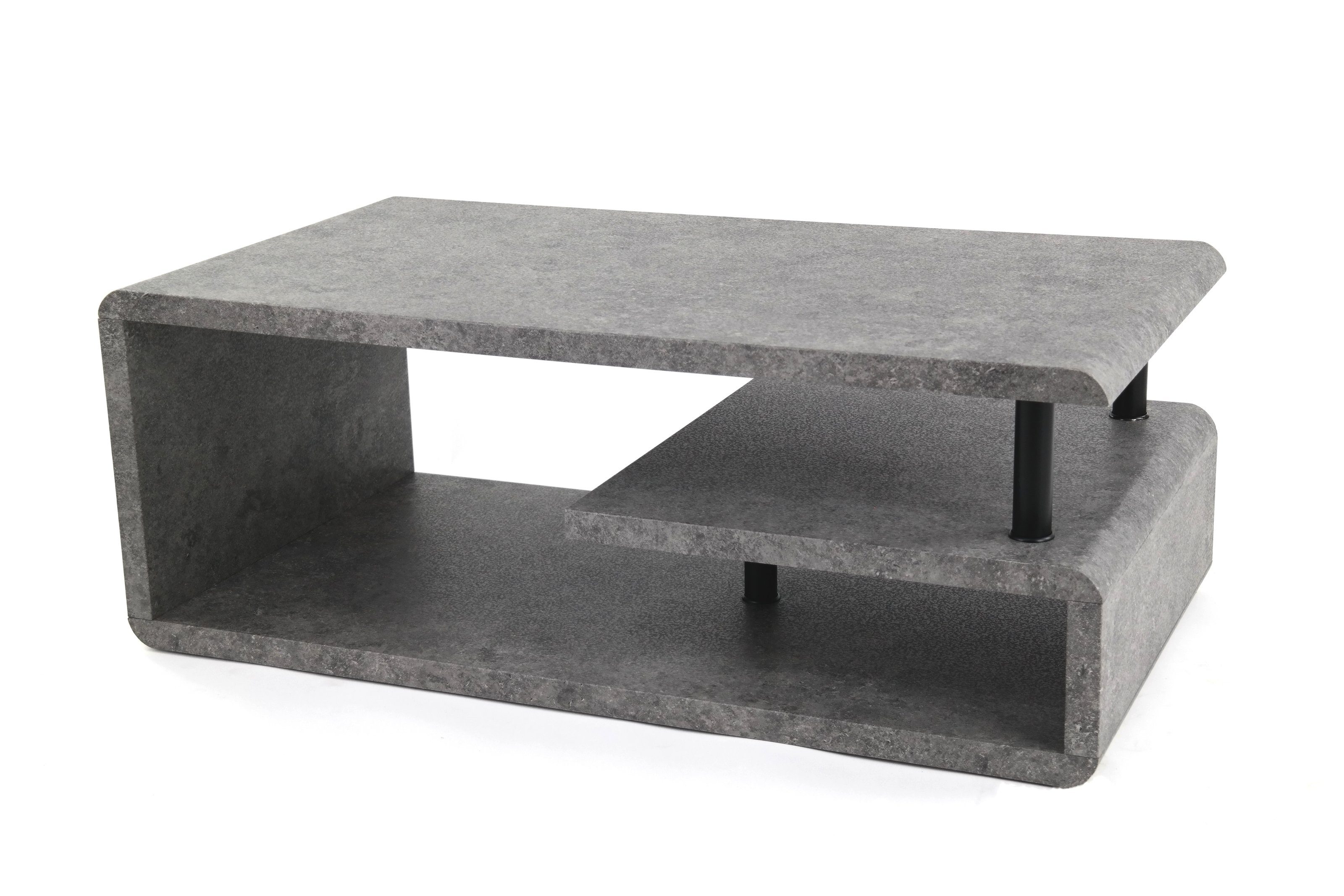 freiraum Couchtisch 5052-30.05, in Grau Stein Optik, MDF - 110x42x60cm (BxHxT)