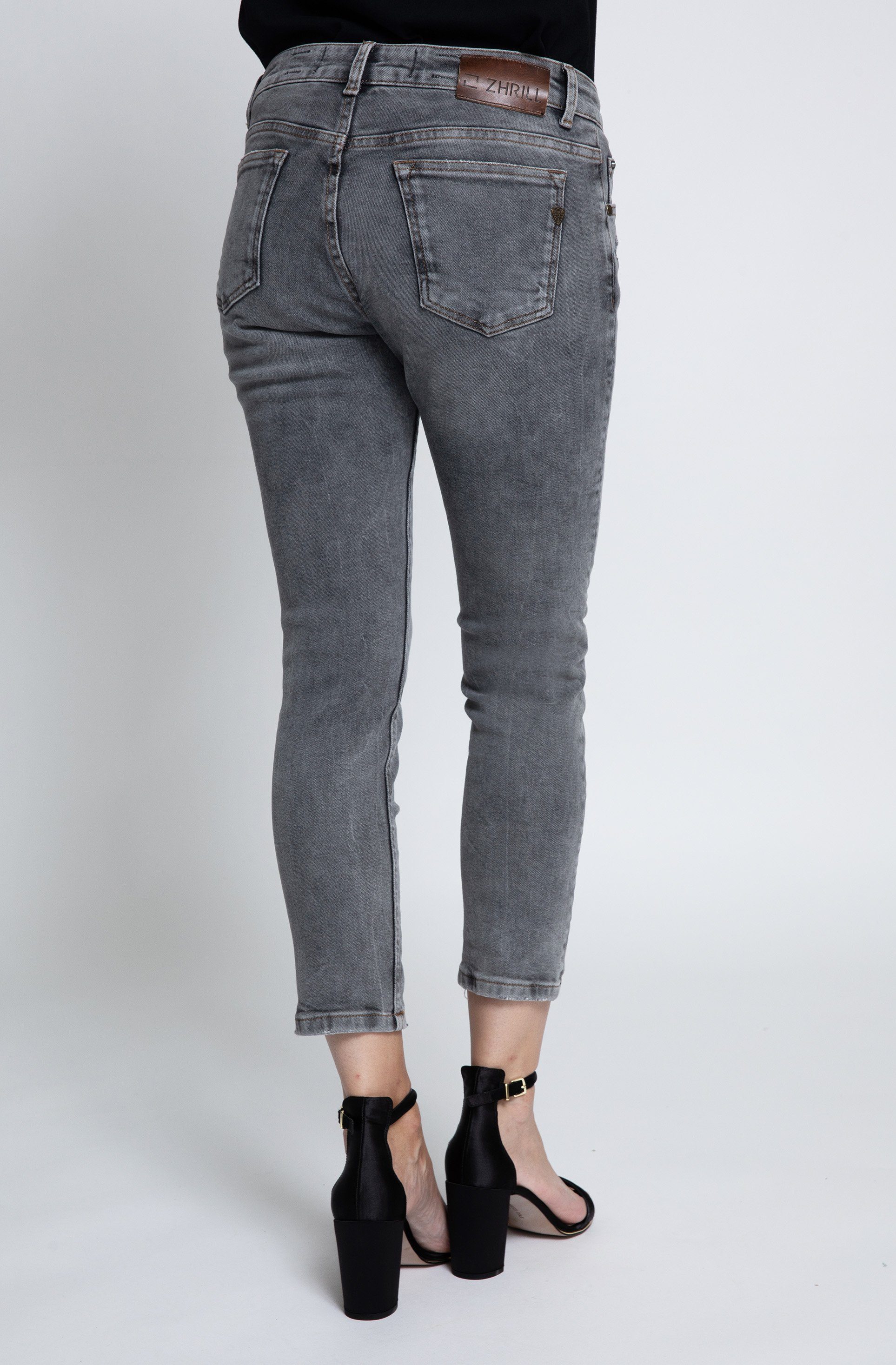 7/8-Jeans Cropped Anita Vintage GREY Momjeans 7/8 Slim Zhrill Pocket Fit 5 ANITA Damen
