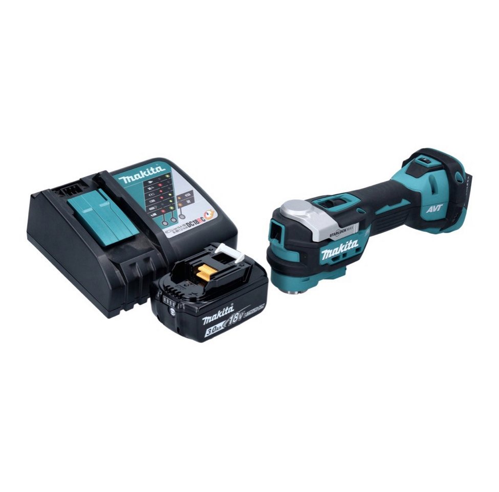 Thumbnail - Makita Akku-Multifunktionswerkzeug DTM 52 RF1 Akku Multifunktionswerkzeug 18 V Starlock Max Brushless +