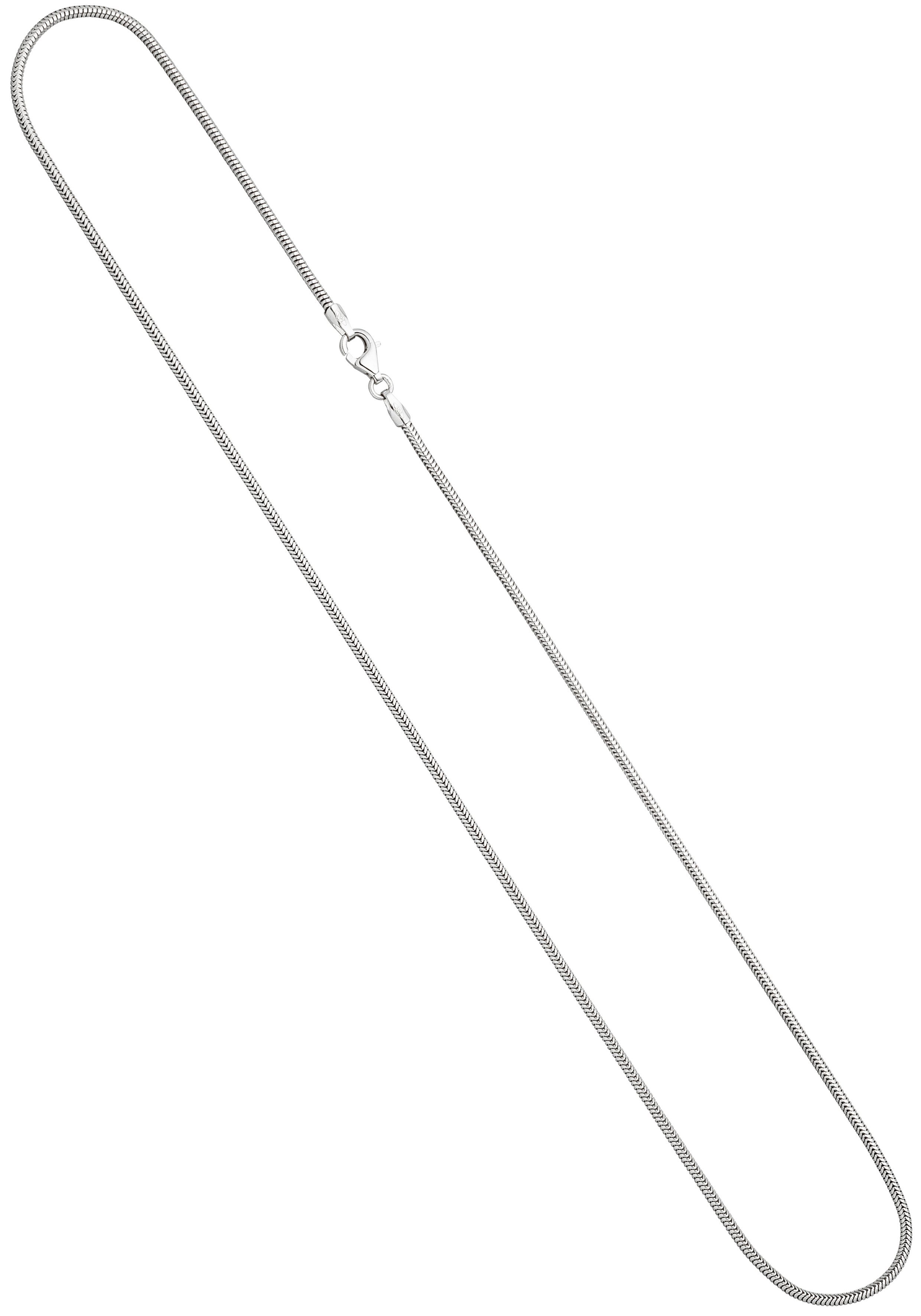 JOBO Goldkette, Schlangenkette 585 Weiß...