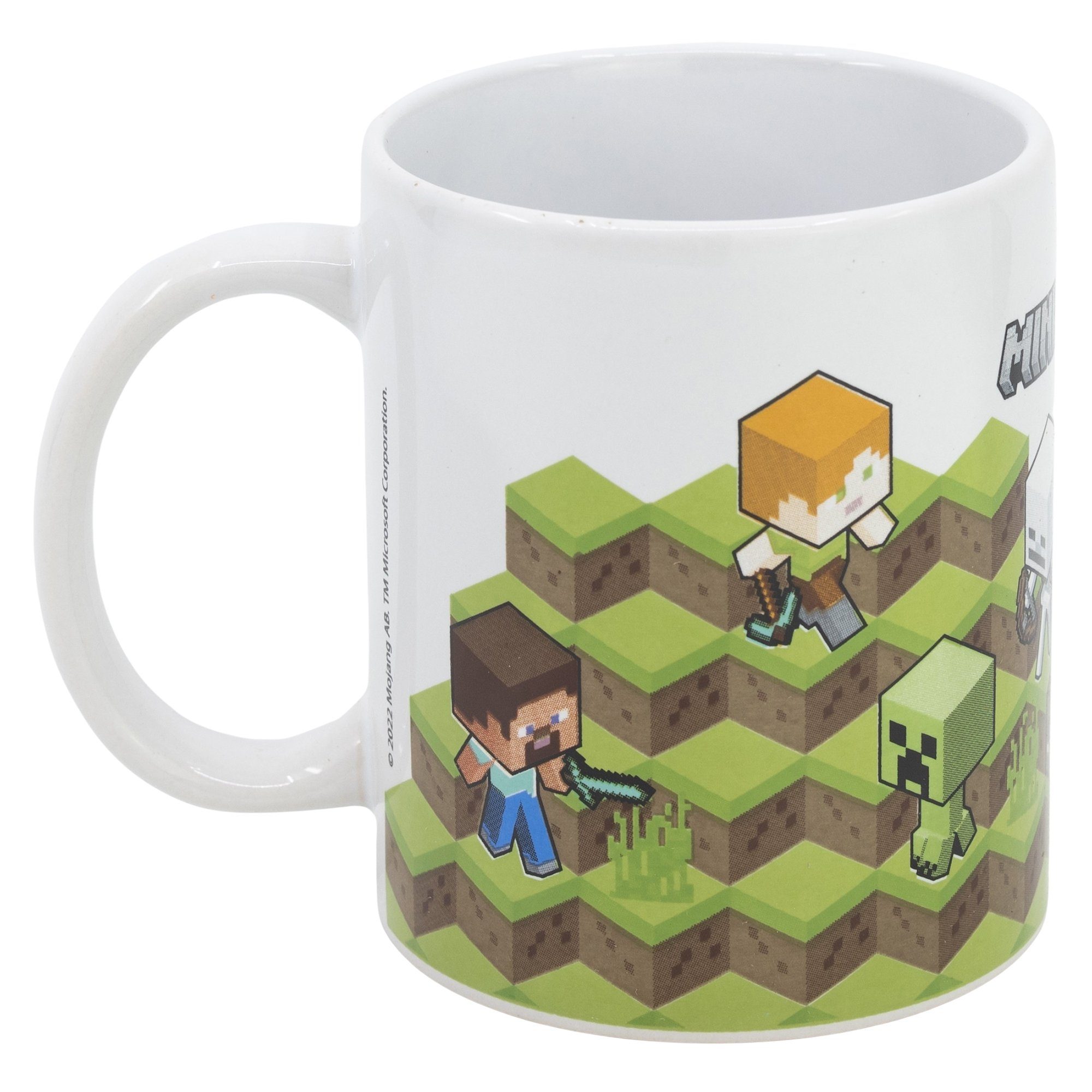 Minecraft Tasse Minecraft Gamer Steve Alex Creeper Kaffeetasse Teetasse, Keramik, Keramik 330 ml