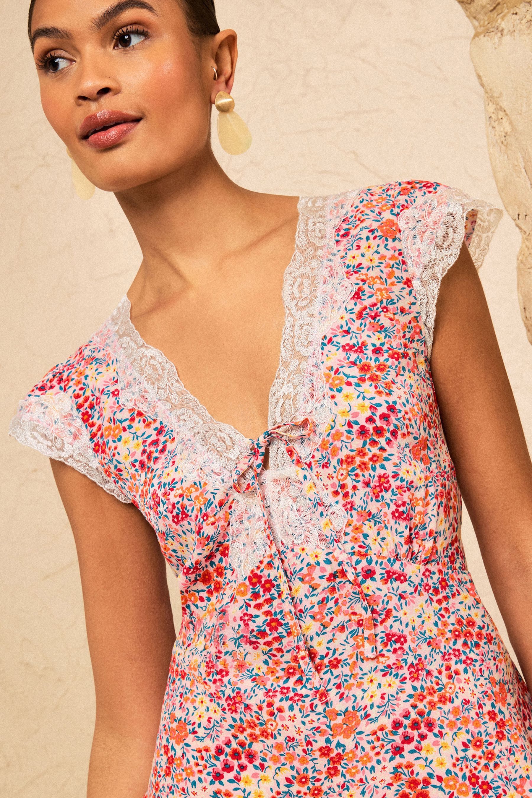 Love & Roses Kurzarmbluse Love & Roses Bluse mit Spitzenbesatz, Regular (1- günstig online kaufen