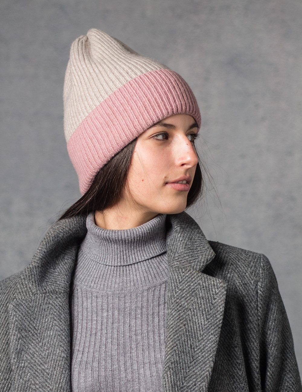 CAPO Strickmütze CAPO-JOSS CAP ribbed cap, two-coloured, turn up (1-St) Kas günstig online kaufen