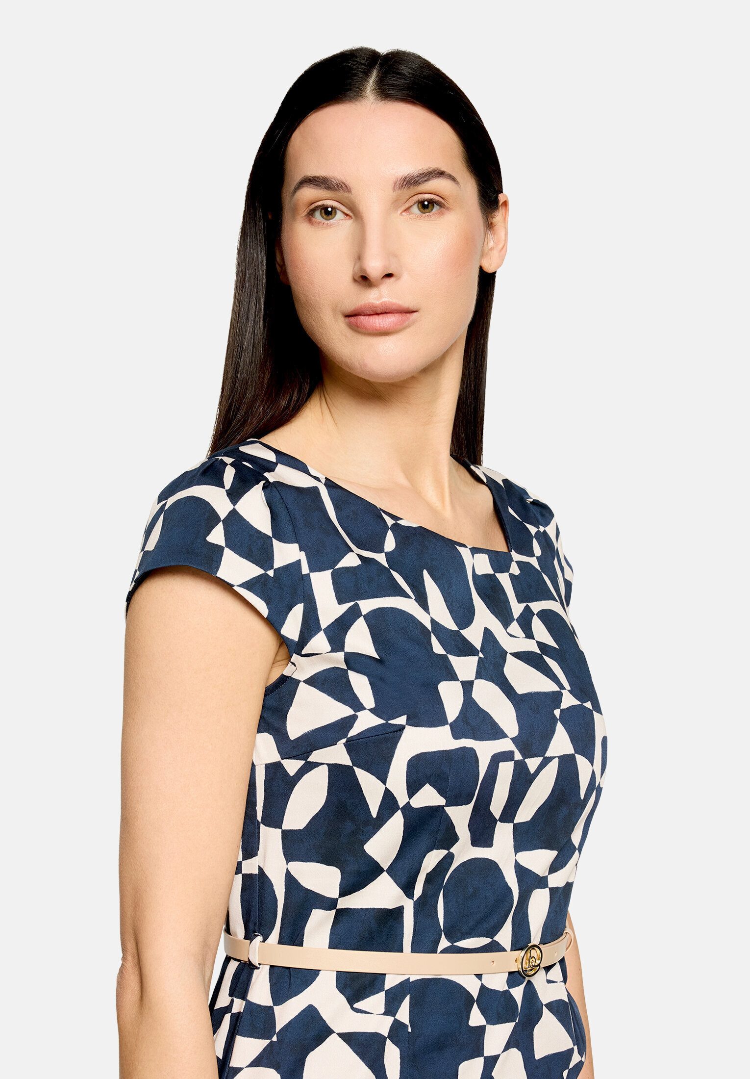 Betty&Co Etuikleid Damen mit Gürtel