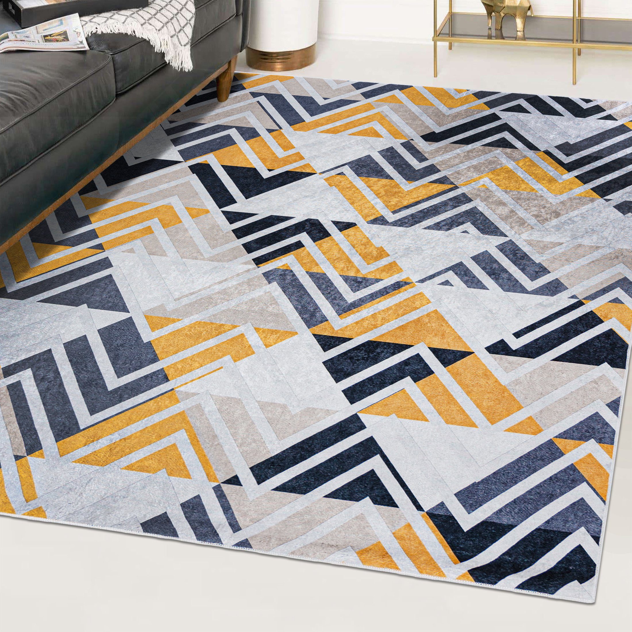 Mazovia Designteppich Modern Teppich für Wohnzimmer, günstig online kaufen