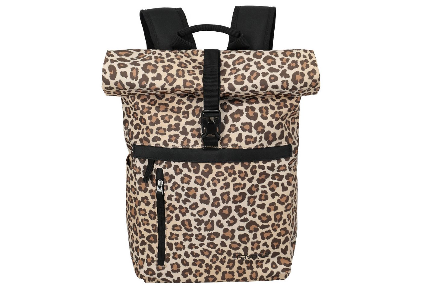 travelite Rucksack Basics Rollup - Rucksack 60 cm (leopard)