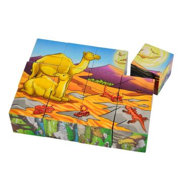 Eichhorn Würfelpuzzle »Bilderwürfel 6 Tiermotive ab 3 Jahren«, 12 Puzzleteile