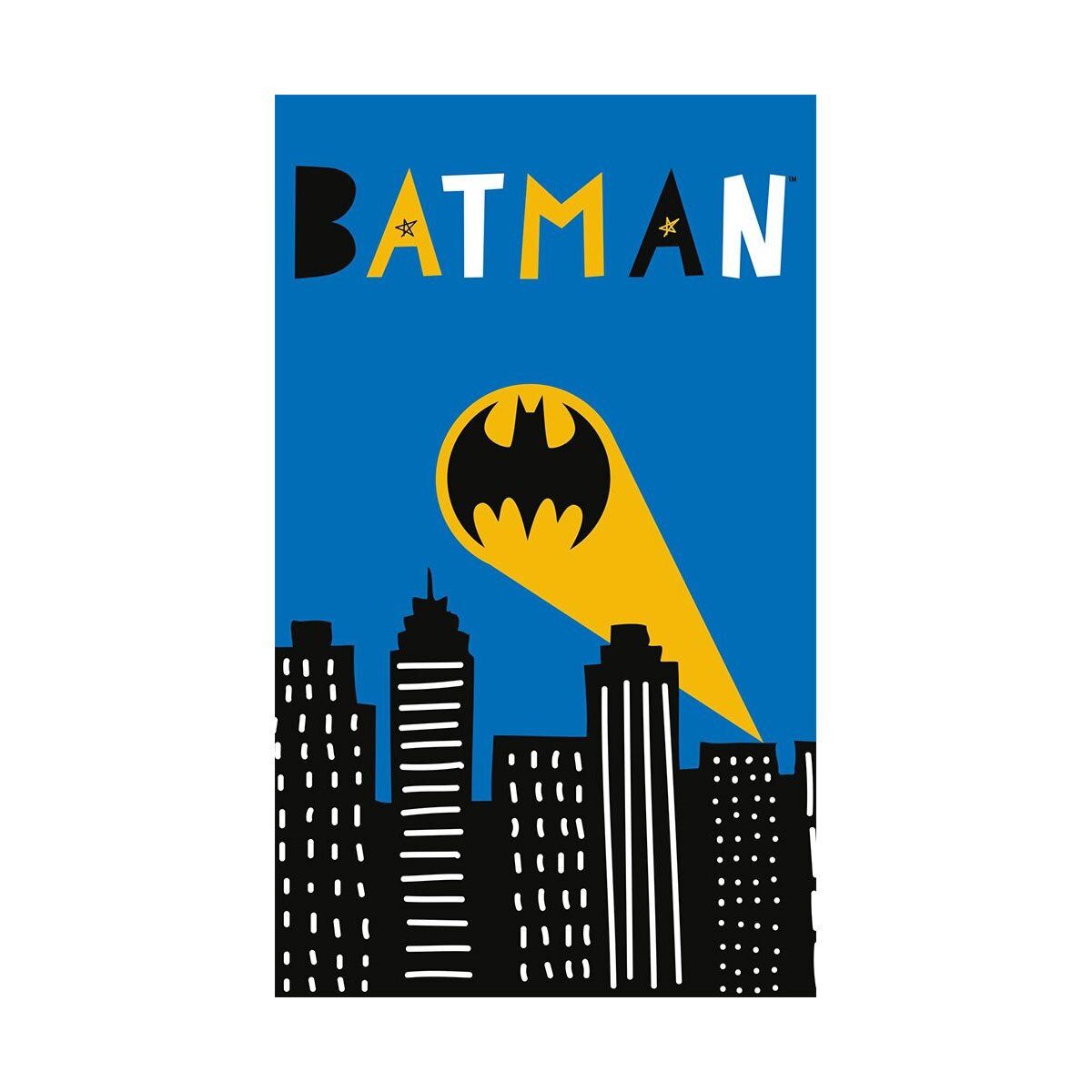 Batman Handtuch Batman Handtuch 30x50cm Gesichtstuch Kinder DC Comics