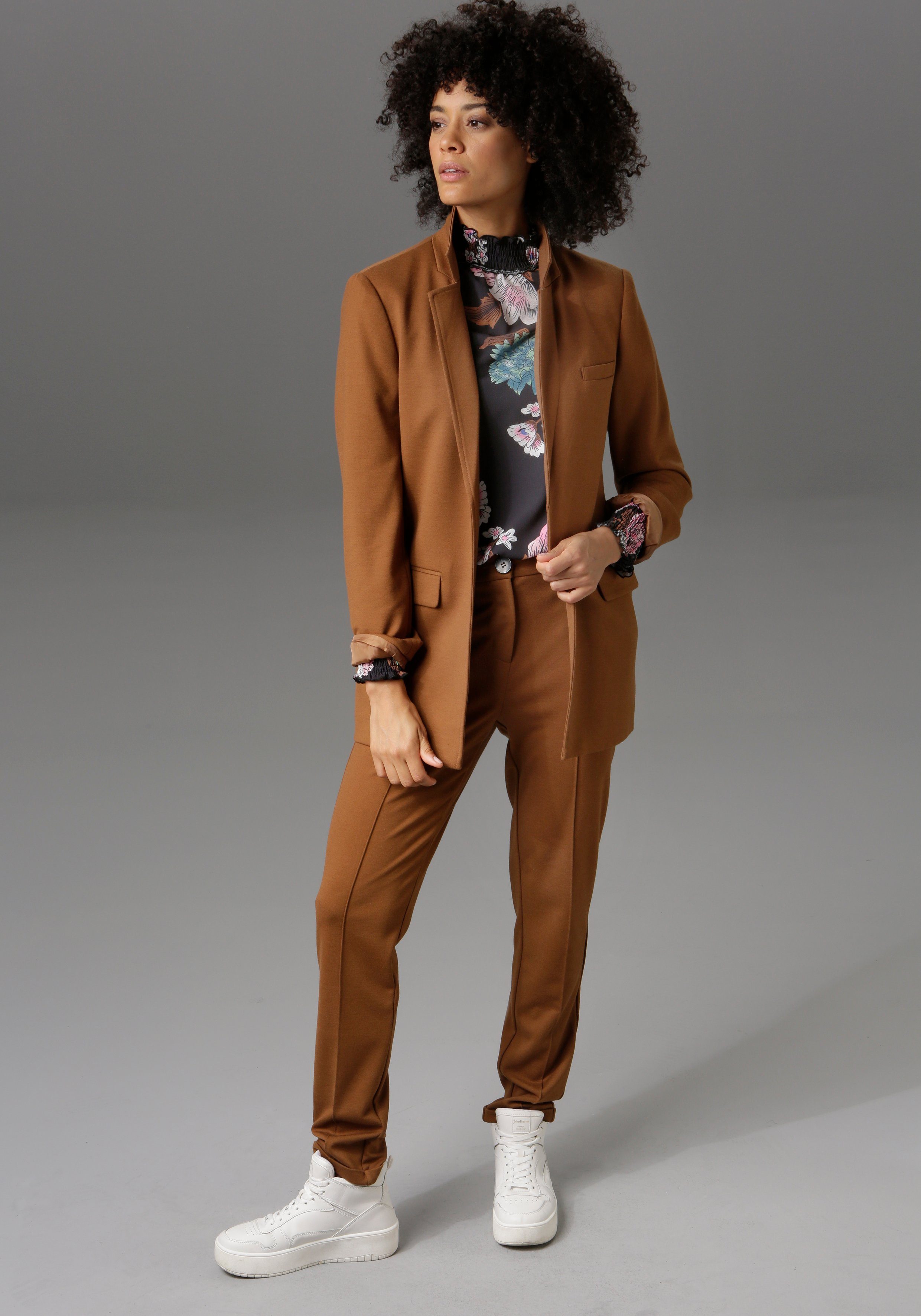 Aniston CASUAL Longblazer mit Reverskragen – Bild 4 von 5