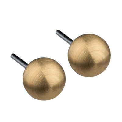 Ernstes Design Paar Ohrstecker Ohrringe Kugeln Edelstahl goldfarben